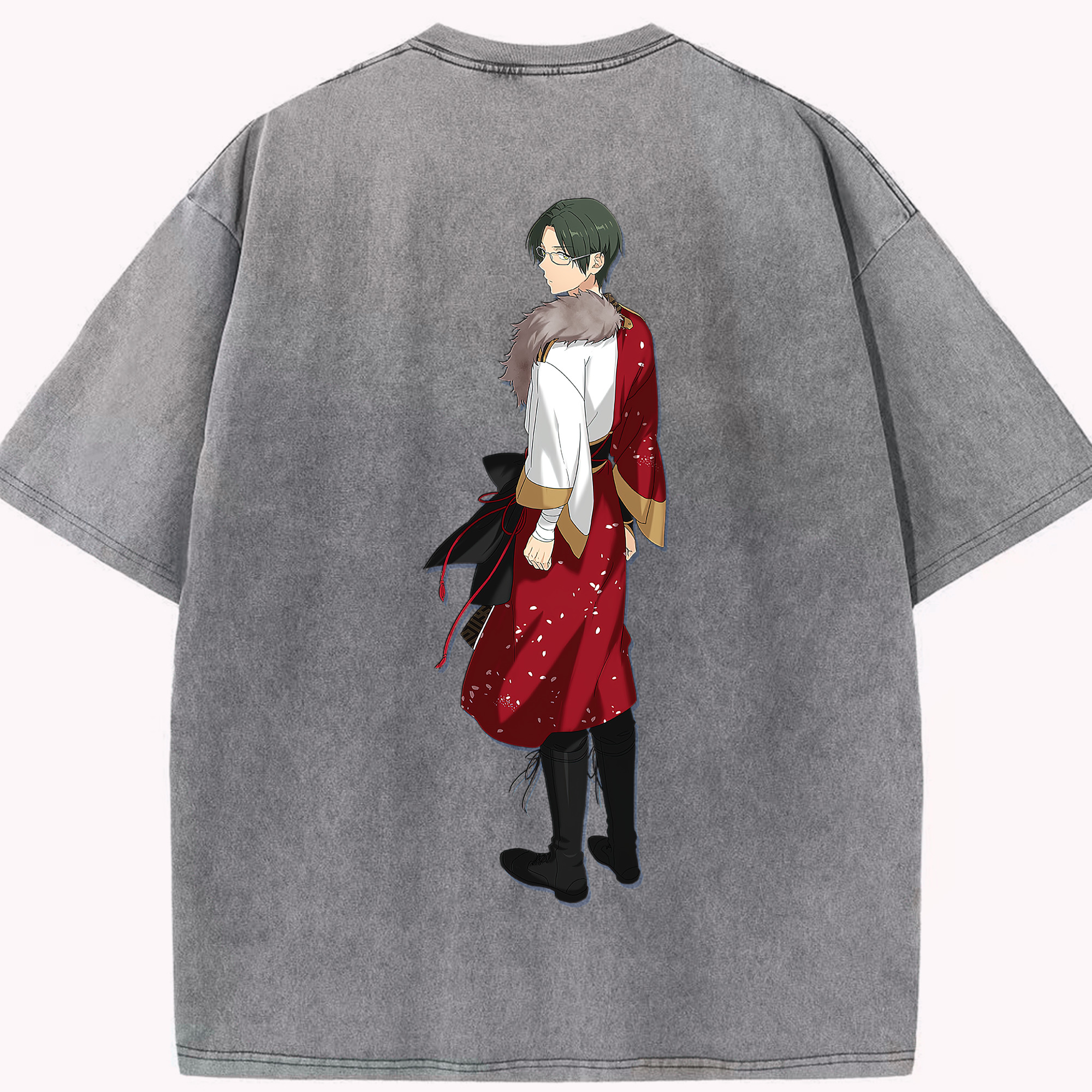 （画像用） あんさんぶるスターズ! Ensemble Stars 綿100% ヴィンテージ風 半袖Tシャツ（背面プリント）
