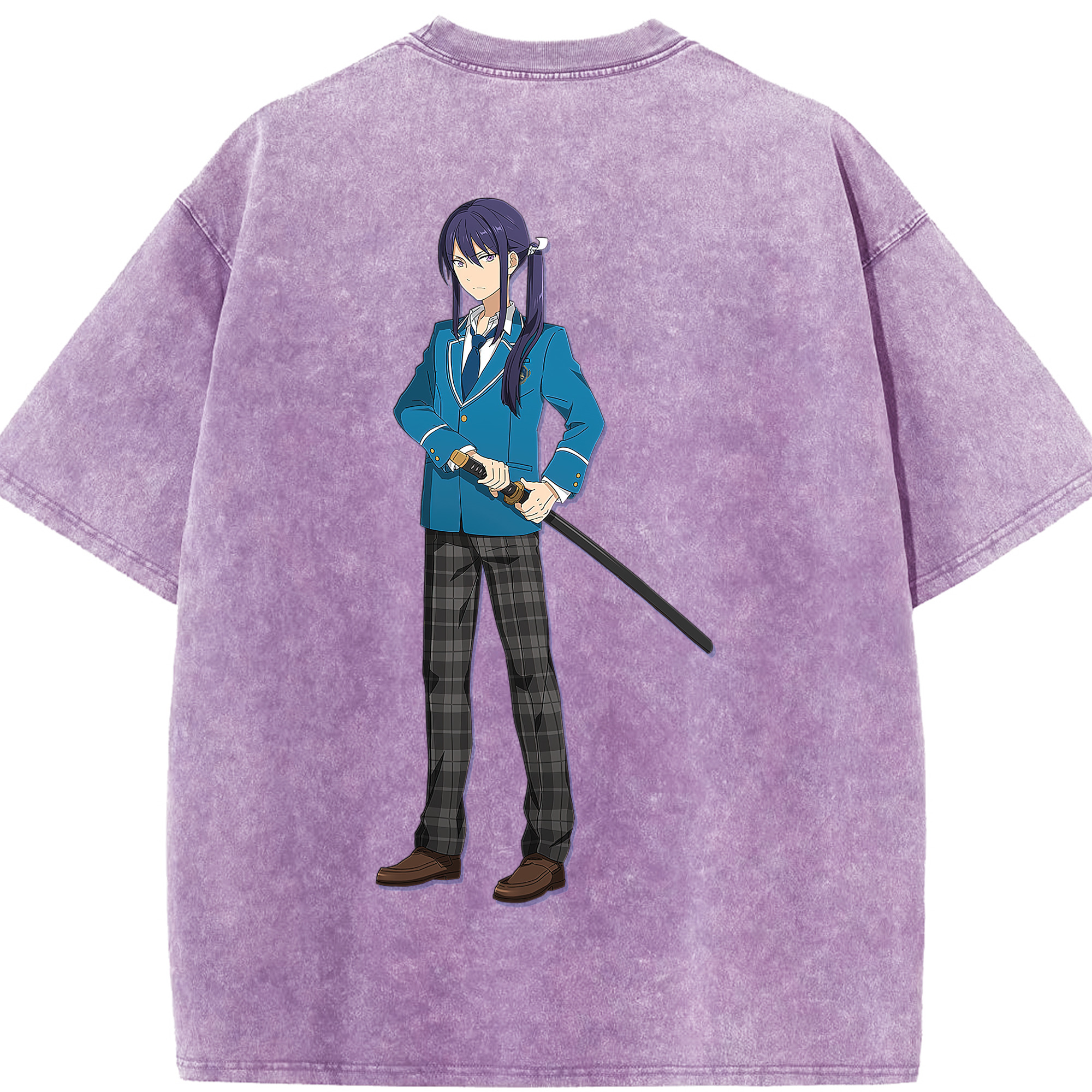 （画像用） あんさんぶるスターズ! Ensemble Stars 綿100% ヴィンテージ風 半袖Tシャツ（背面プリント）