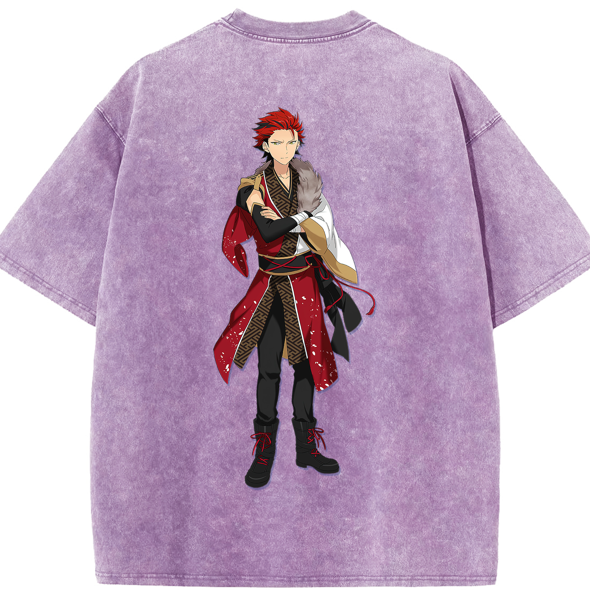 （画像用） あんさんぶるスターズ! Ensemble Stars 綿100% ヴィンテージ風 半袖Tシャツ（背面プリント）