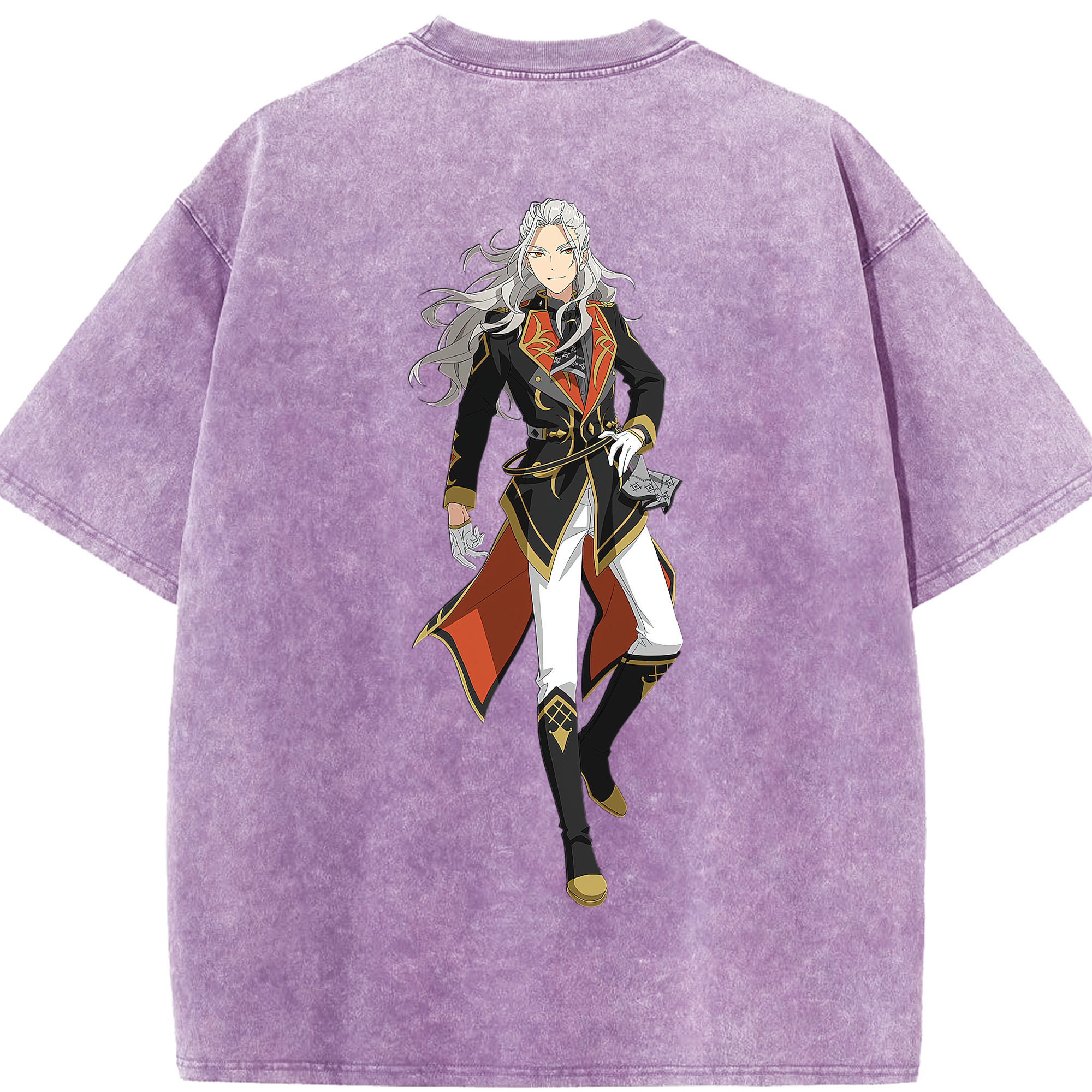 （画像用） あんさんぶるスターズ! Ensemble Stars 綿100% ヴィンテージ風 半袖Tシャツ（背面プリント）