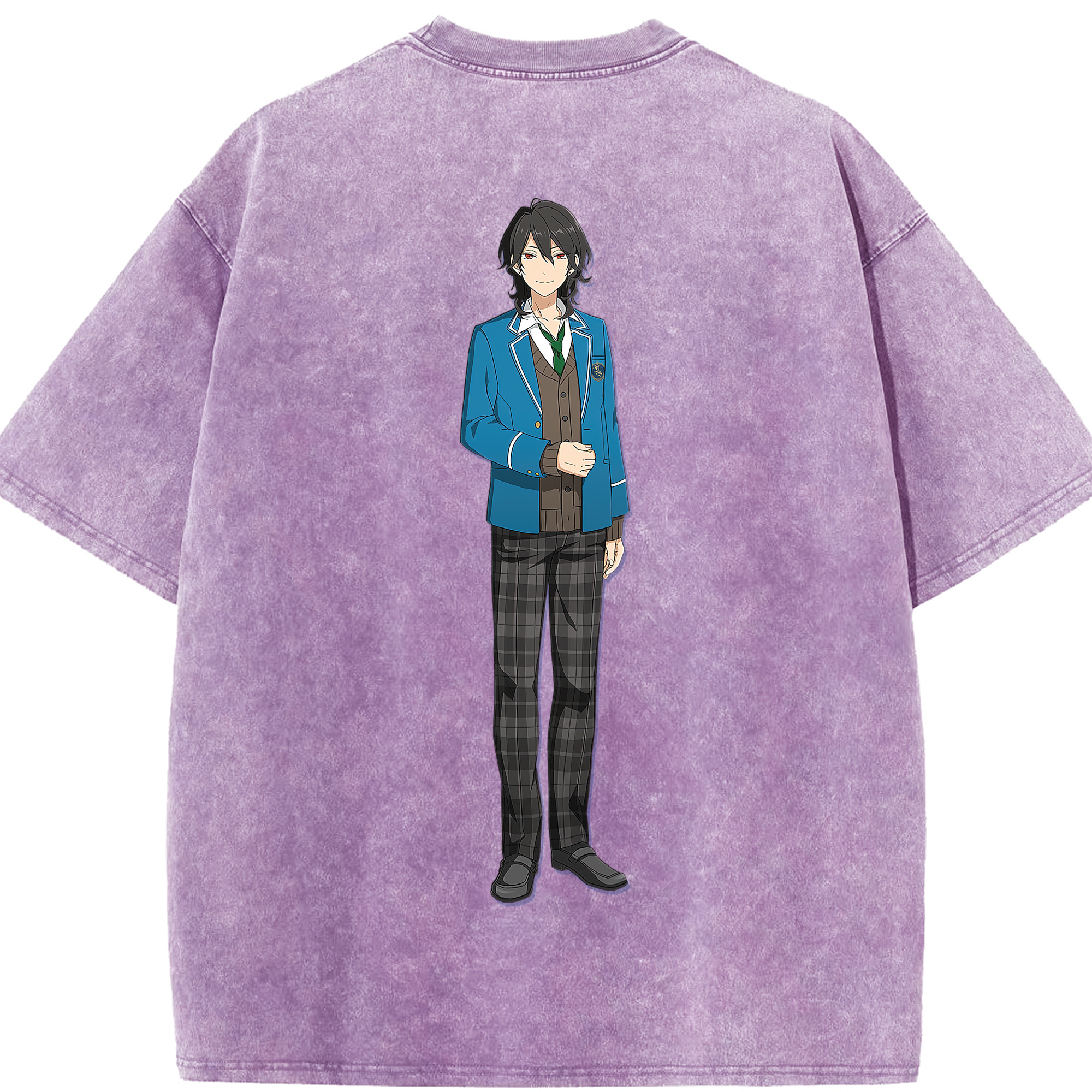 （画像用） あんさんぶるスターズ! Ensemble Stars 綿100% ヴィンテージ風 半袖Tシャツ（背面プリント）