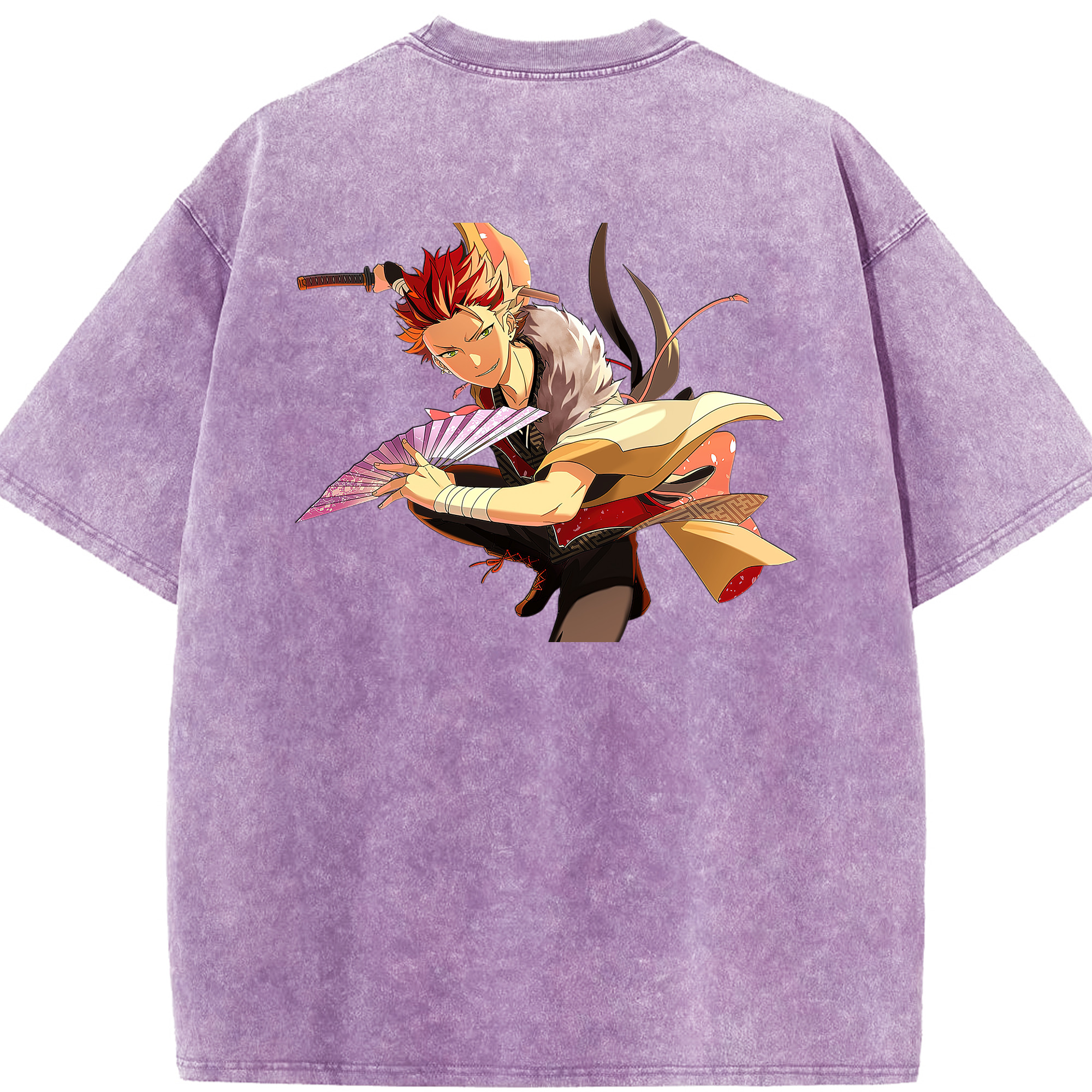 （画像用） あんさんぶるスターズ! Ensemble Stars 綿100% ヴィンテージ風 半袖Tシャツ（背面プリント）