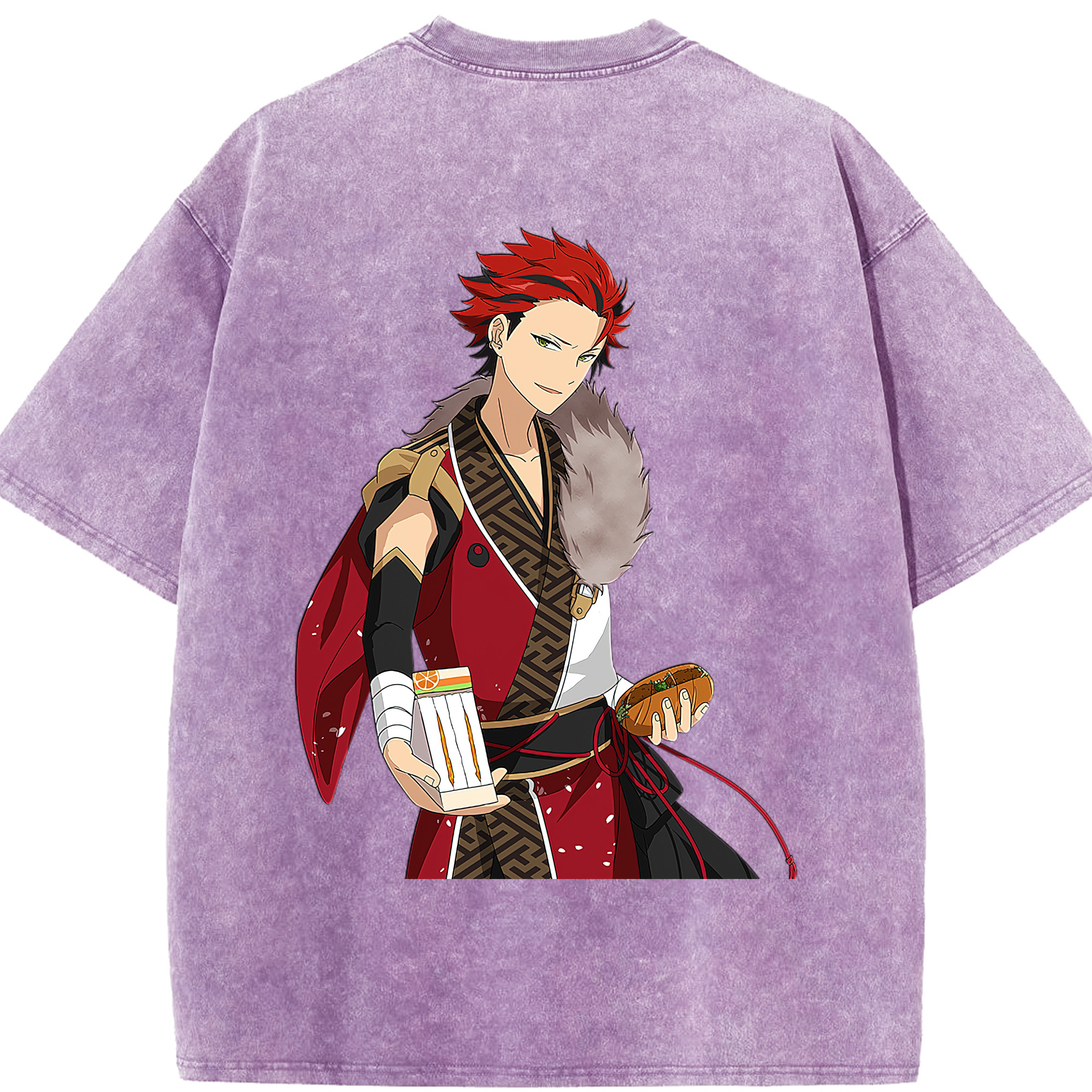 （画像用） あんさんぶるスターズ! Ensemble Stars 綿100% ヴィンテージ風 半袖Tシャツ（背面プリント）