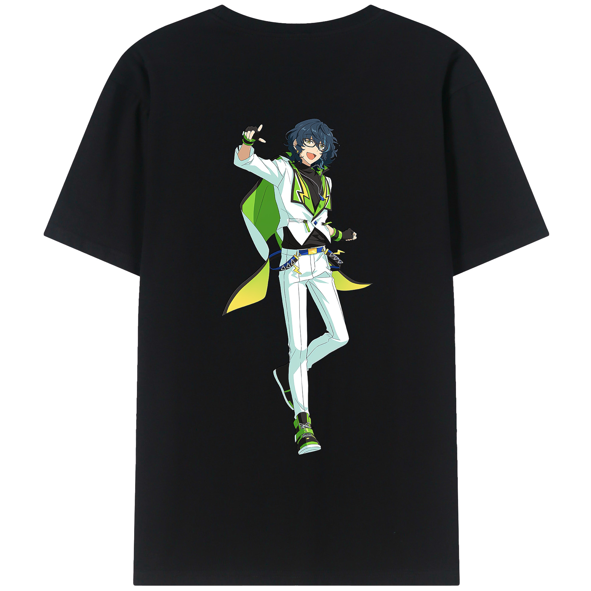 （画像用） あんさんぶるスターズ! Ensemble Stars 綿100％ メンズ半袖Tシャツ（バックプリント） 通気性