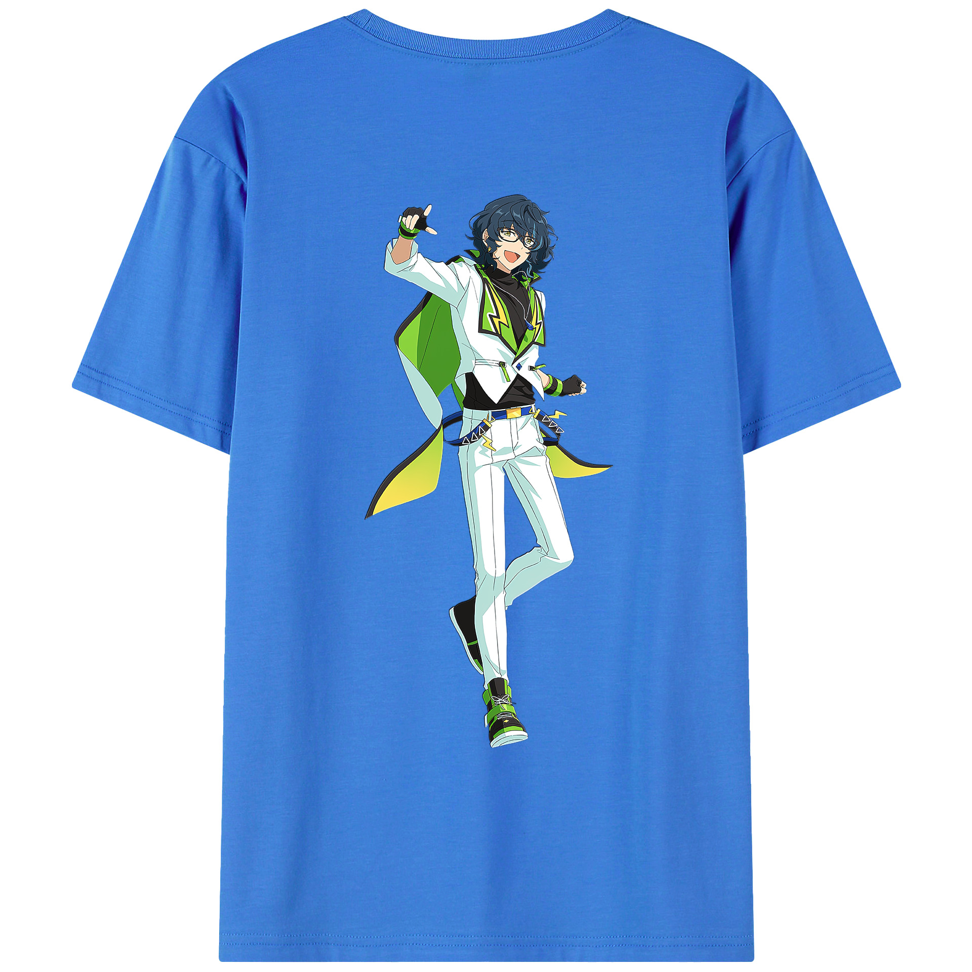 （画像用） あんさんぶるスターズ! Ensemble Stars 綿100％ メンズ半袖Tシャツ（バックプリント） 通気性