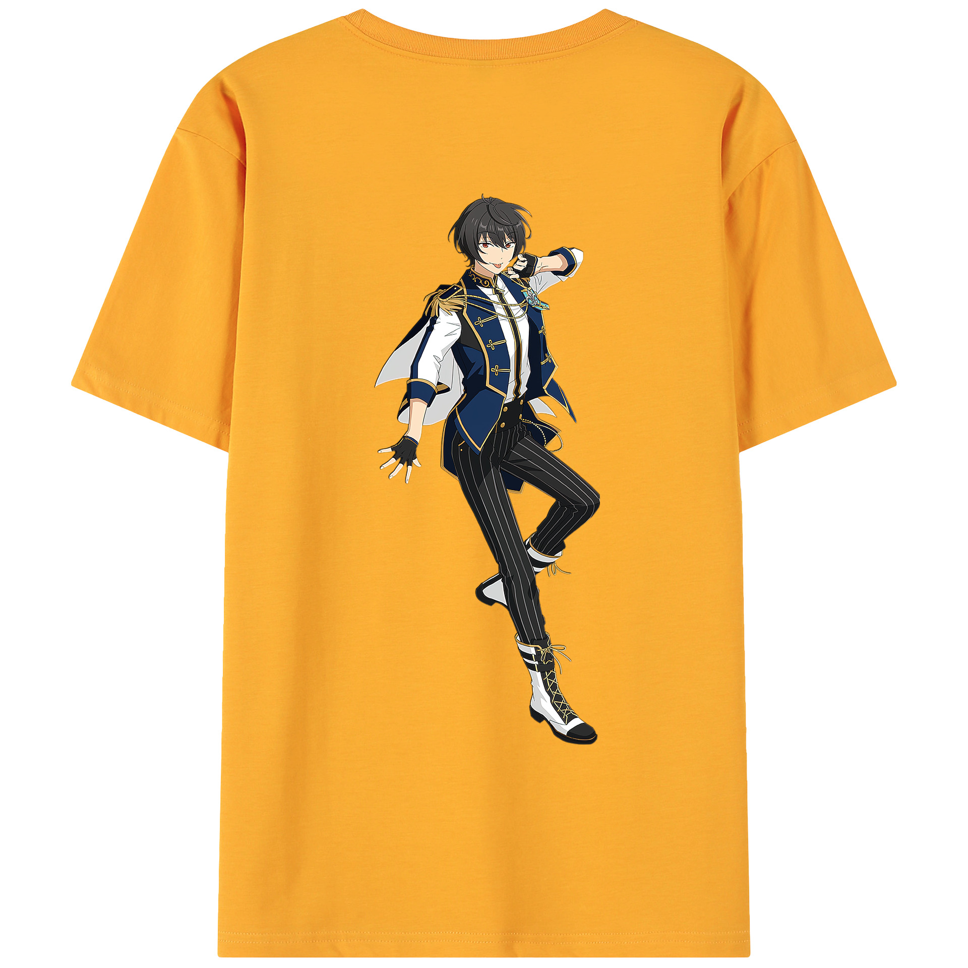 （画像用） あんさんぶるスターズ! Ensemble Stars 綿100％ メンズ半袖Tシャツ（バックプリント） 通気性