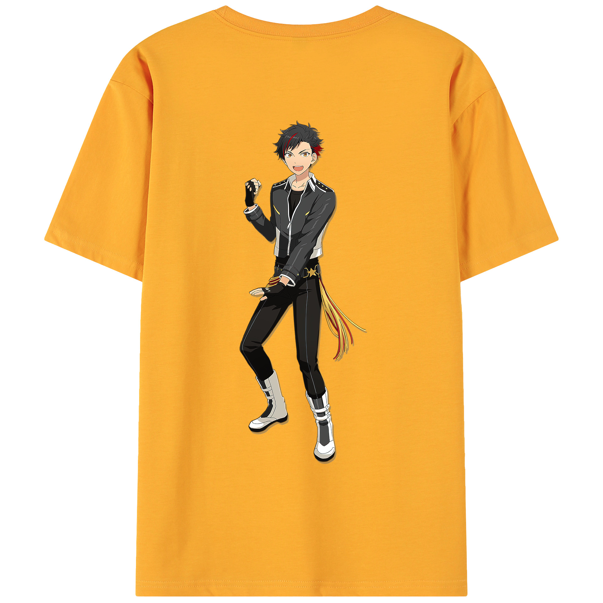 （画像用） あんさんぶるスターズ! Ensemble Stars 綿100％ メンズ半袖Tシャツ（バックプリント） 通気性