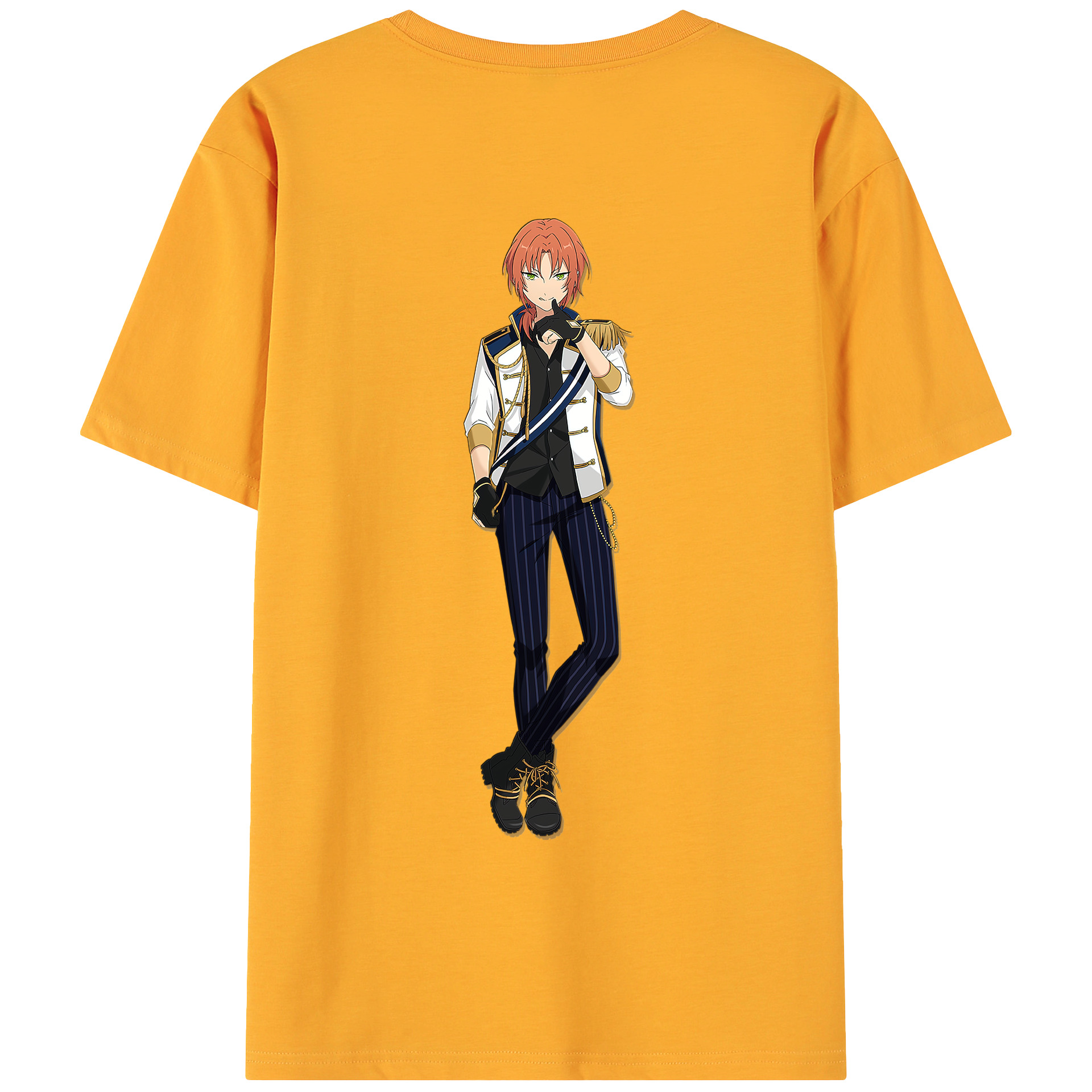 （画像用） あんさんぶるスターズ! Ensemble Stars 綿100％ メンズ半袖Tシャツ（バックプリント） 通気性