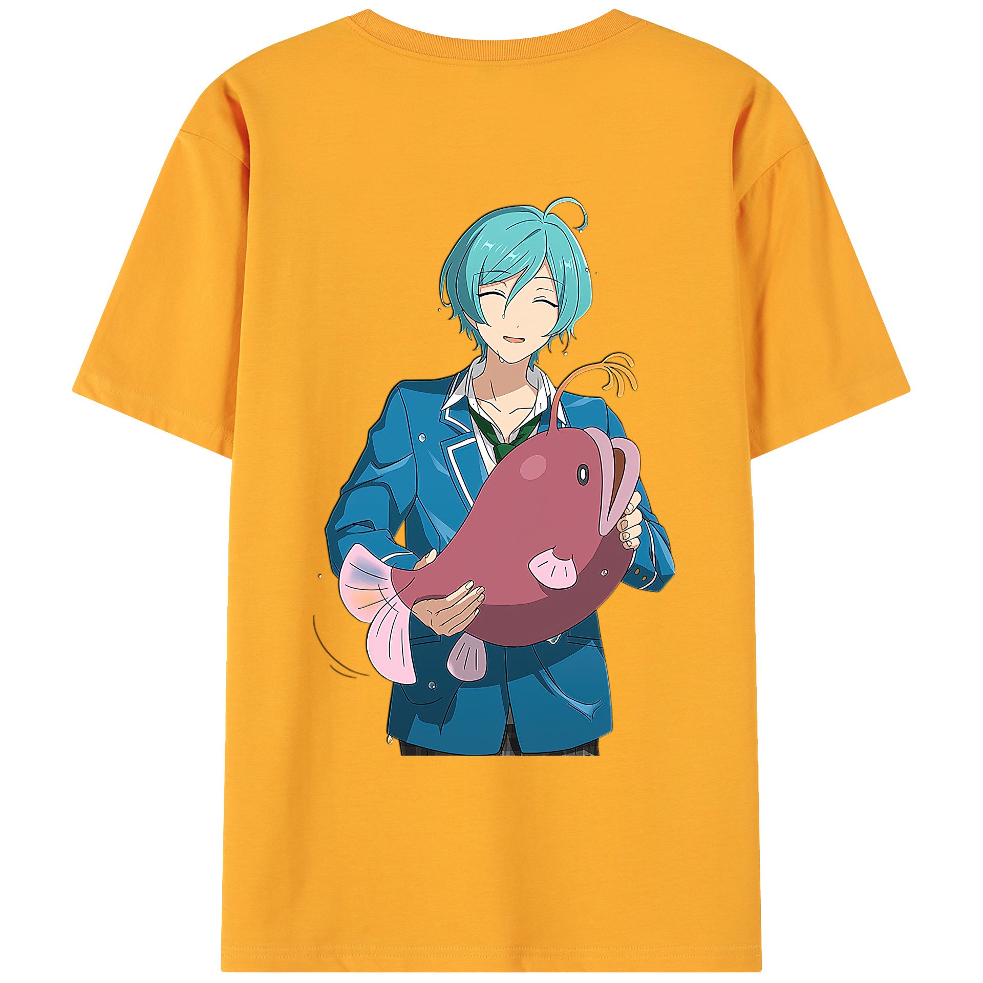 （画像用） あんさんぶるスターズ! Ensemble Stars 綿100％ メンズ半袖Tシャツ（バックプリント） 通気性