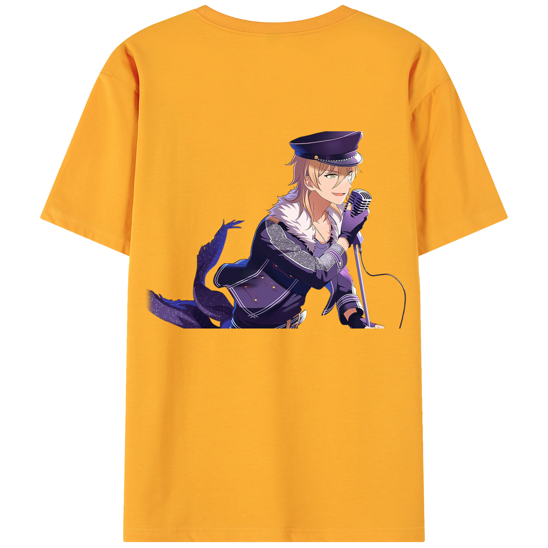 （画像用） あんさんぶるスターズ! Ensemble Stars 綿100％ メンズ半袖Tシャツ（バックプリント） 通気性