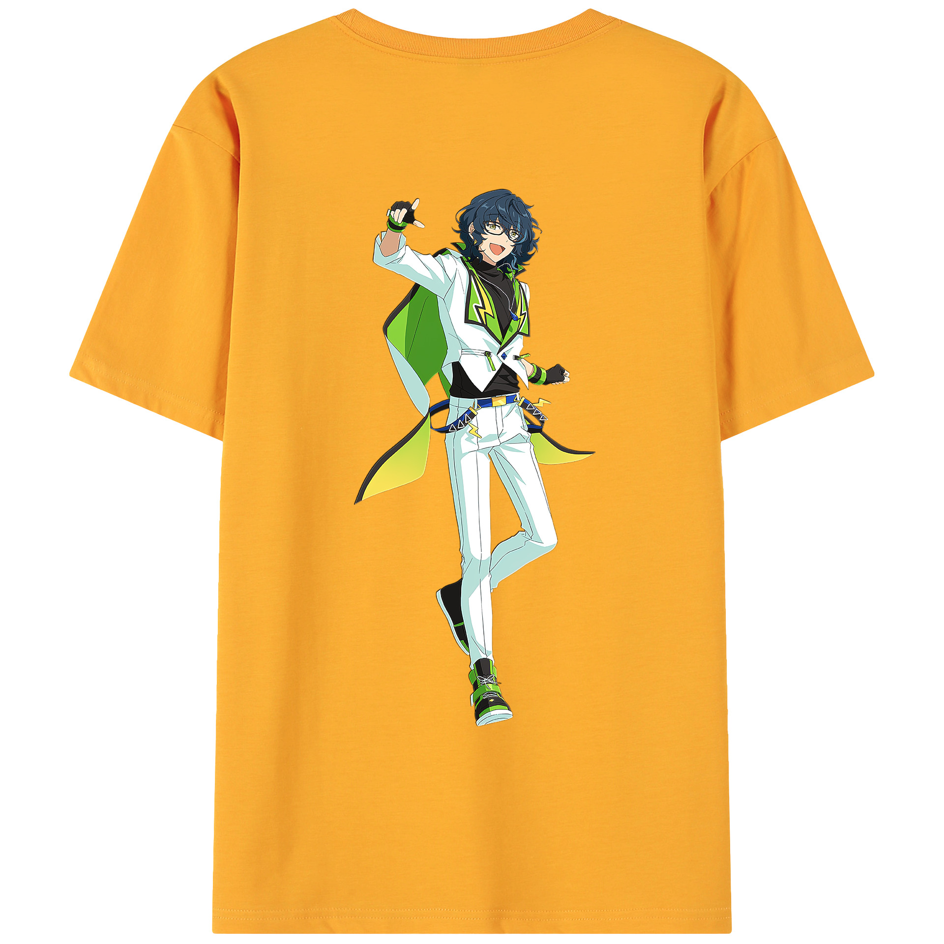 （画像用） あんさんぶるスターズ! Ensemble Stars 綿100％ メンズ半袖Tシャツ（バックプリント） 通気性