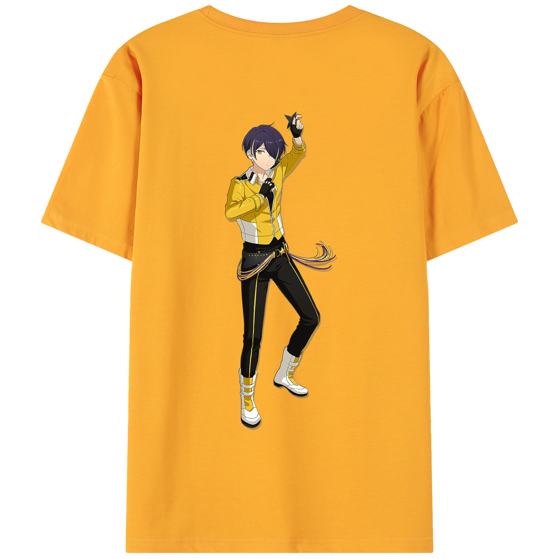 （画像用） あんさんぶるスターズ! Ensemble Stars 綿100％ メンズ半袖Tシャツ（バックプリント） 通気性