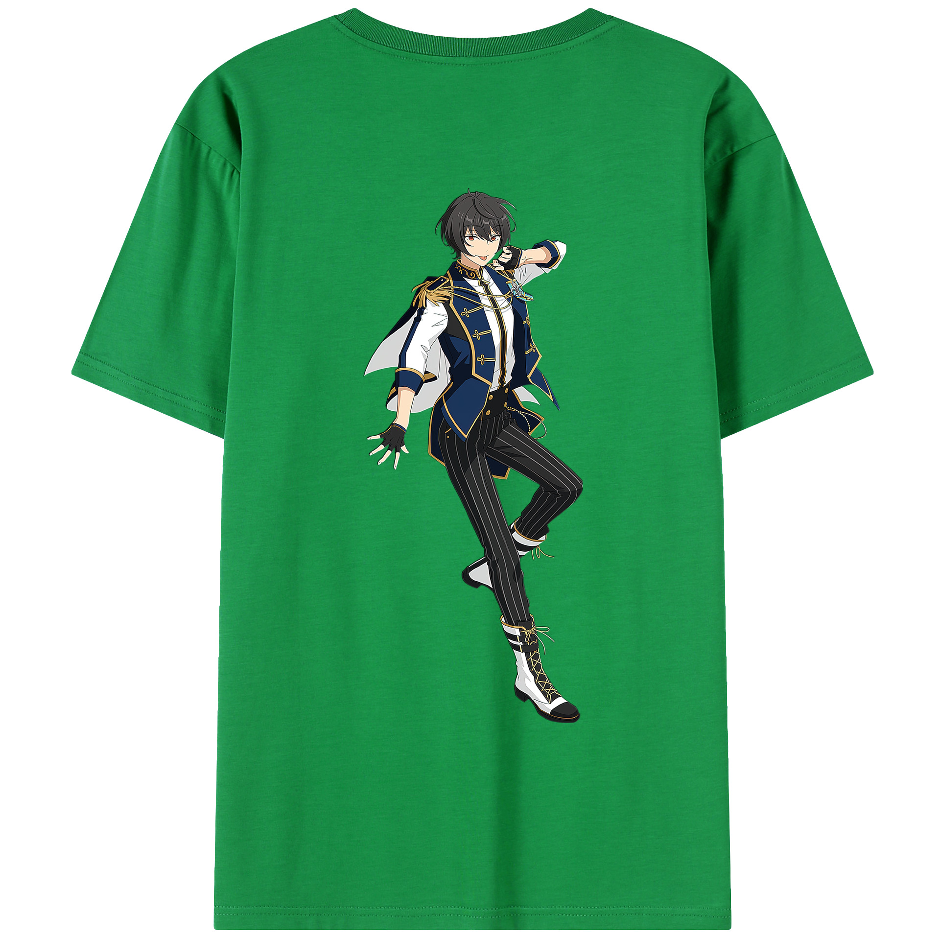 （画像用） あんさんぶるスターズ! Ensemble Stars 綿100％ メンズ半袖Tシャツ（バックプリント） 通気性