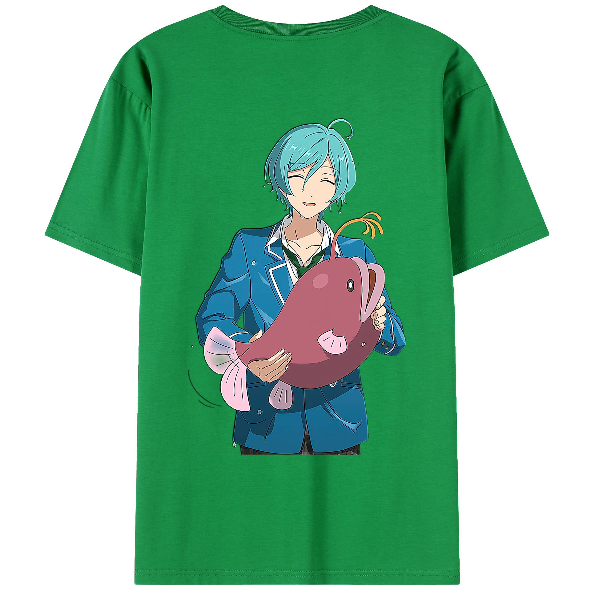 （画像用） あんさんぶるスターズ! Ensemble Stars 綿100％ メンズ半袖Tシャツ（バックプリント） 通気性