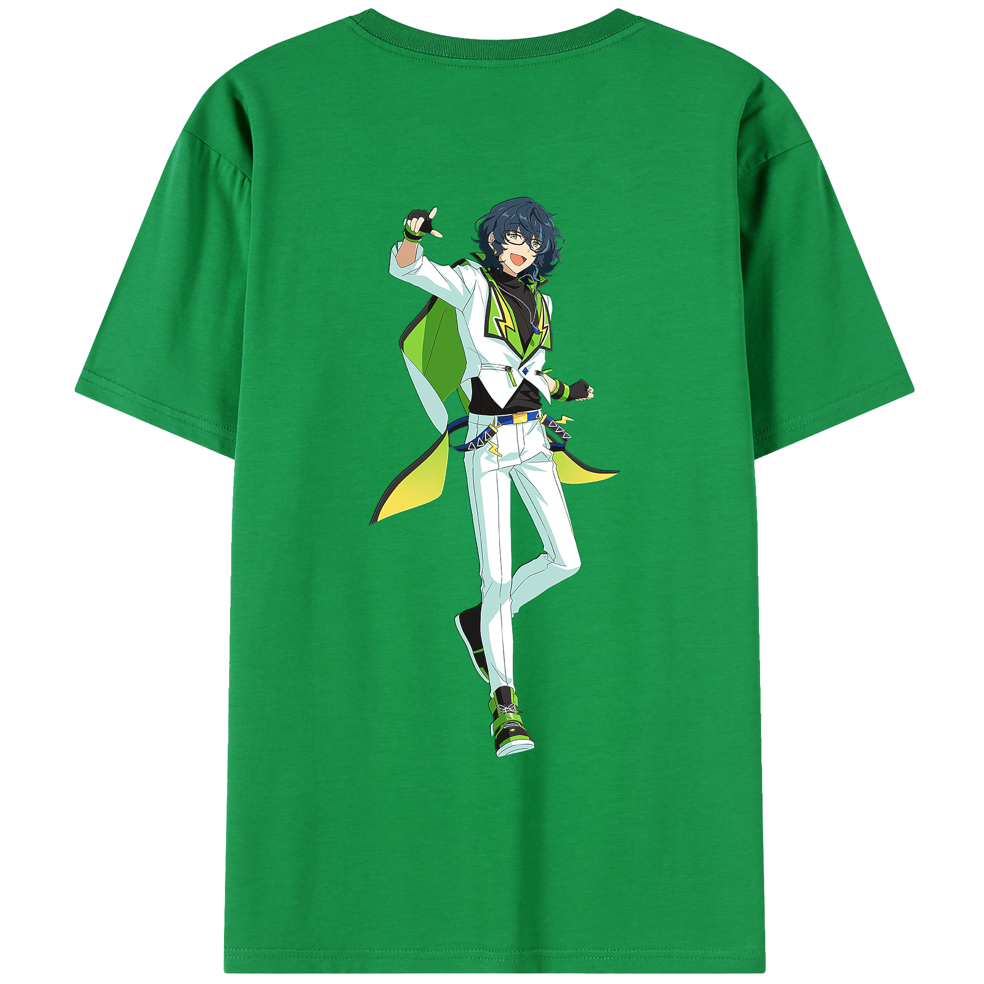 （画像用） あんさんぶるスターズ! Ensemble Stars 綿100％ メンズ半袖Tシャツ（バックプリント） 通気性