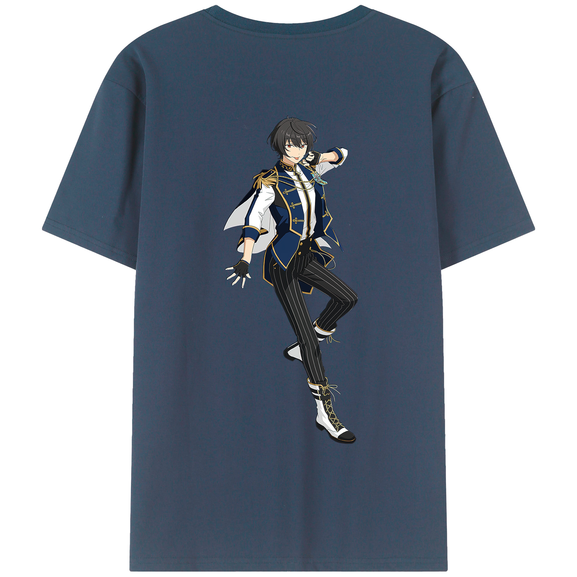 （画像用） あんさんぶるスターズ! Ensemble Stars 綿100％ メンズ半袖Tシャツ（バックプリント） 通気性