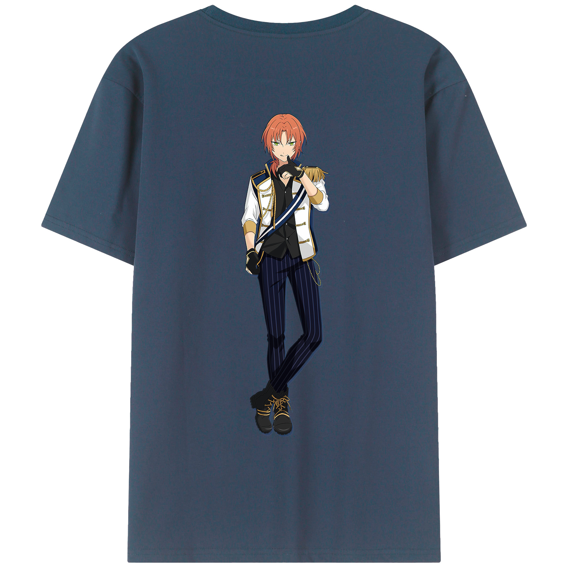 （画像用） あんさんぶるスターズ! Ensemble Stars 綿100％ メンズ半袖Tシャツ（バックプリント） 通気性