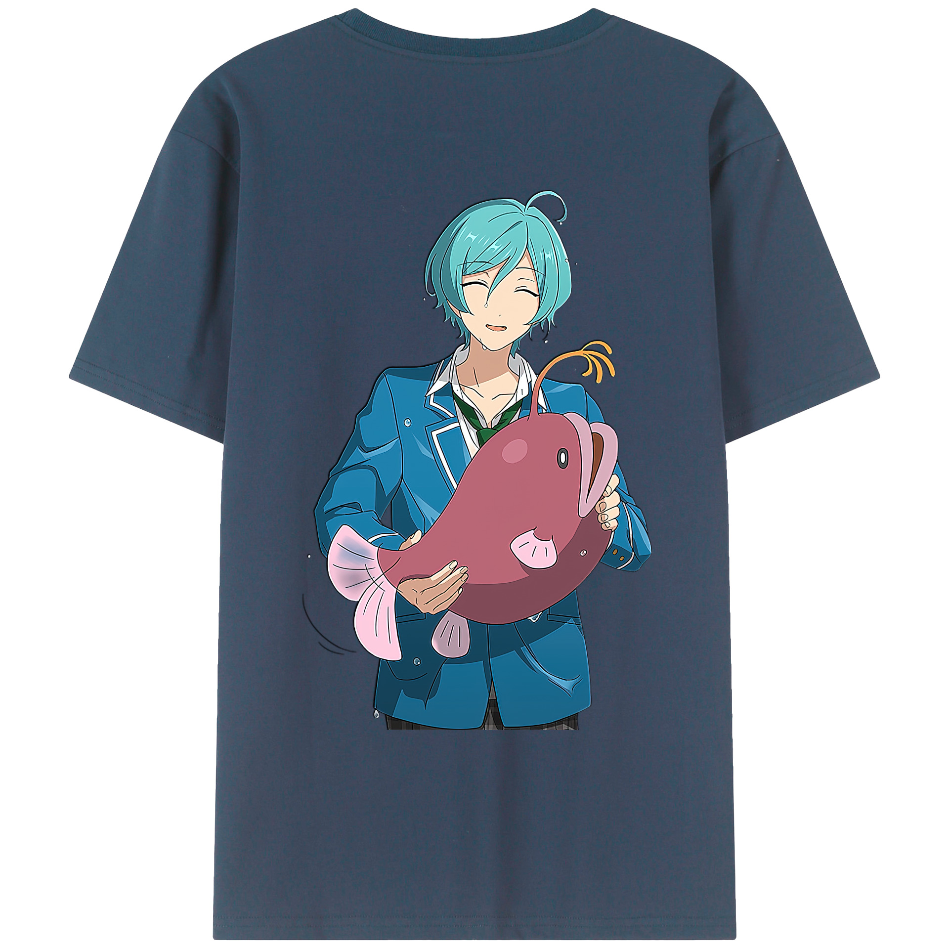 （画像用） あんさんぶるスターズ! Ensemble Stars 綿100％ メンズ半袖Tシャツ（バックプリント） 通気性