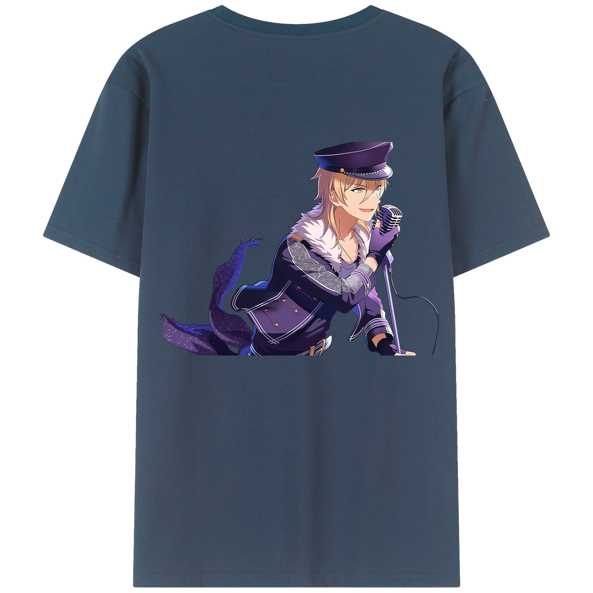 （画像用） あんさんぶるスターズ! Ensemble Stars 綿100％ メンズ半袖Tシャツ（バックプリント） 通気性