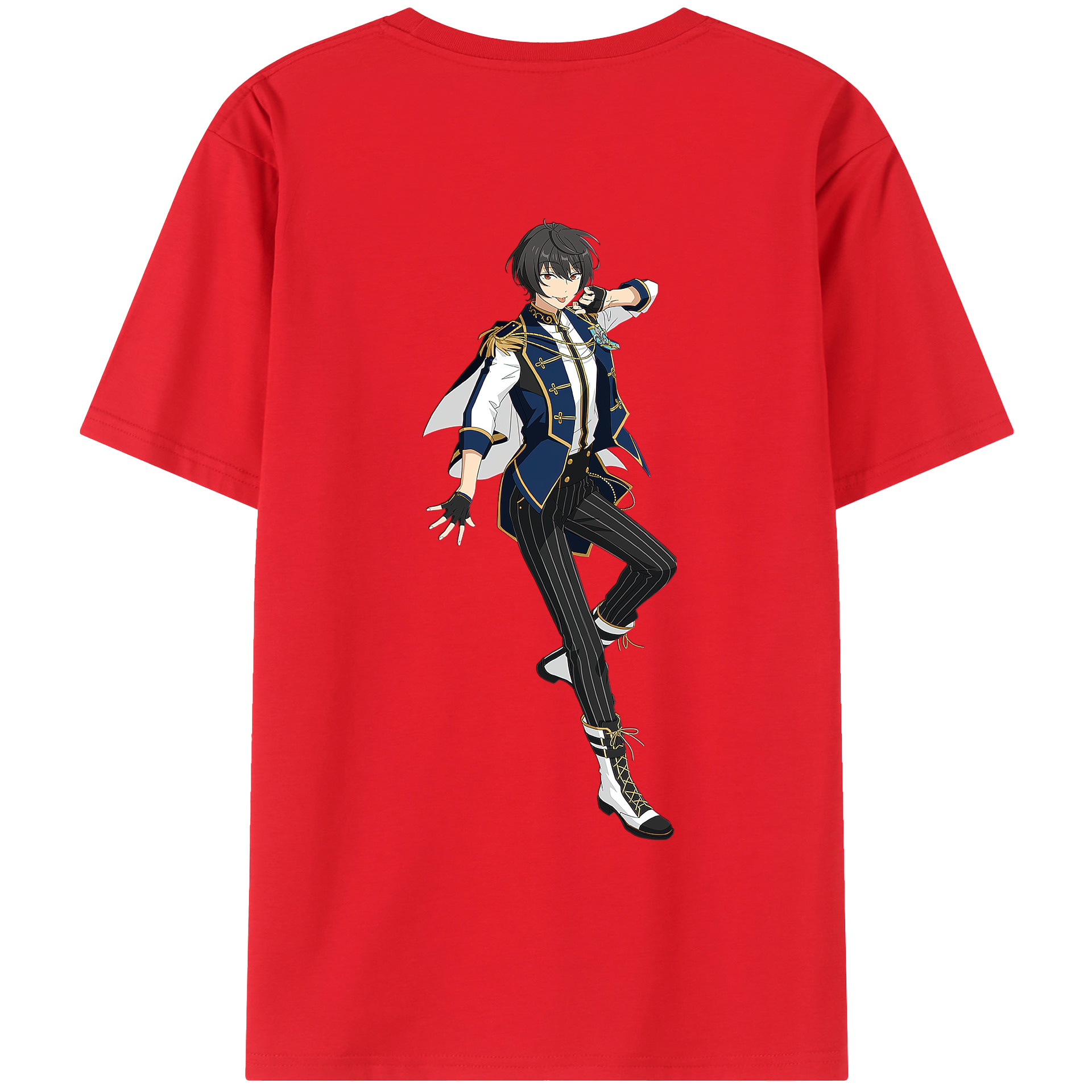 （画像用） あんさんぶるスターズ! Ensemble Stars 綿100％ メンズ半袖Tシャツ（バックプリント） 通気性