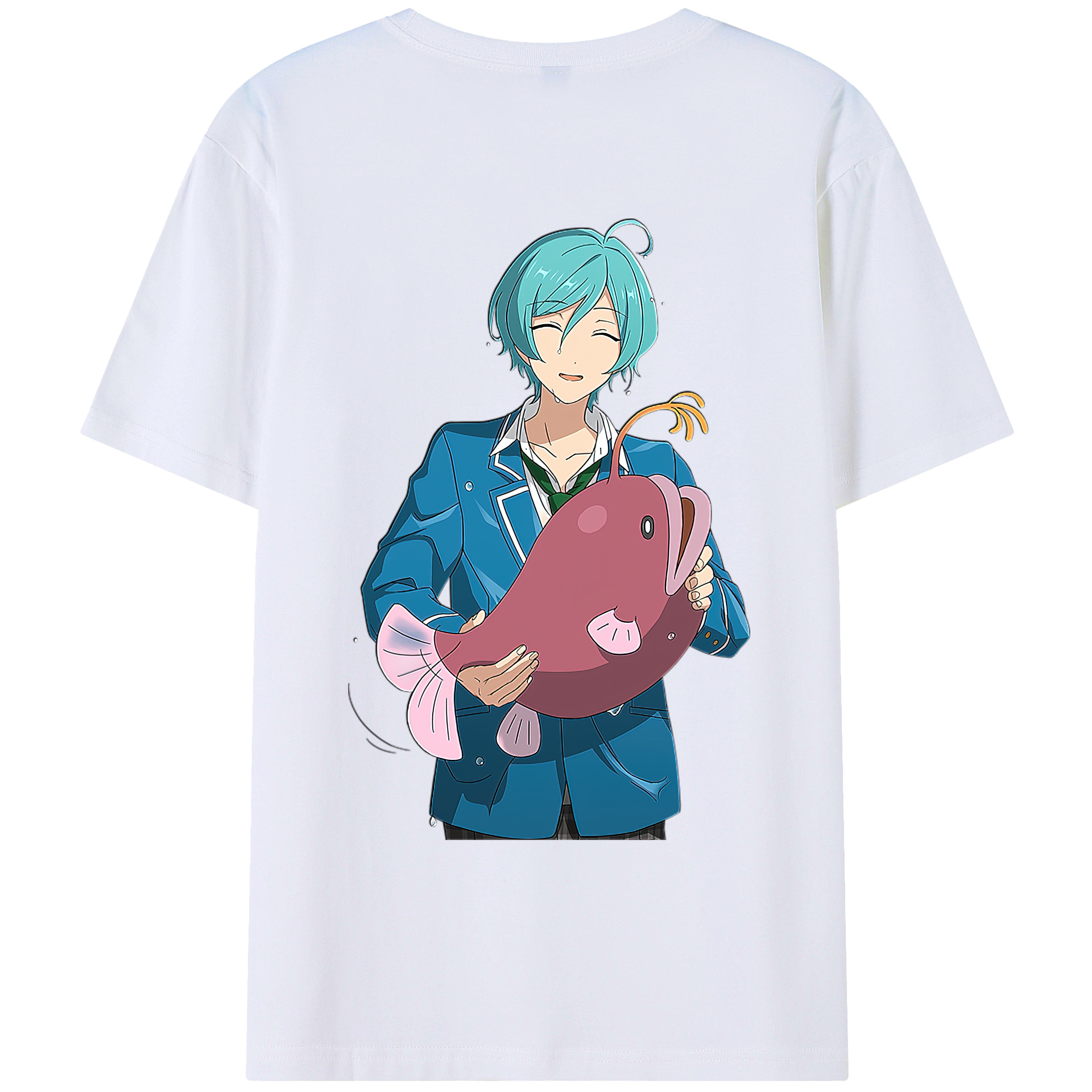 （画像用） あんさんぶるスターズ! Ensemble Stars 綿100％ メンズ半袖Tシャツ（バックプリント） 通気性