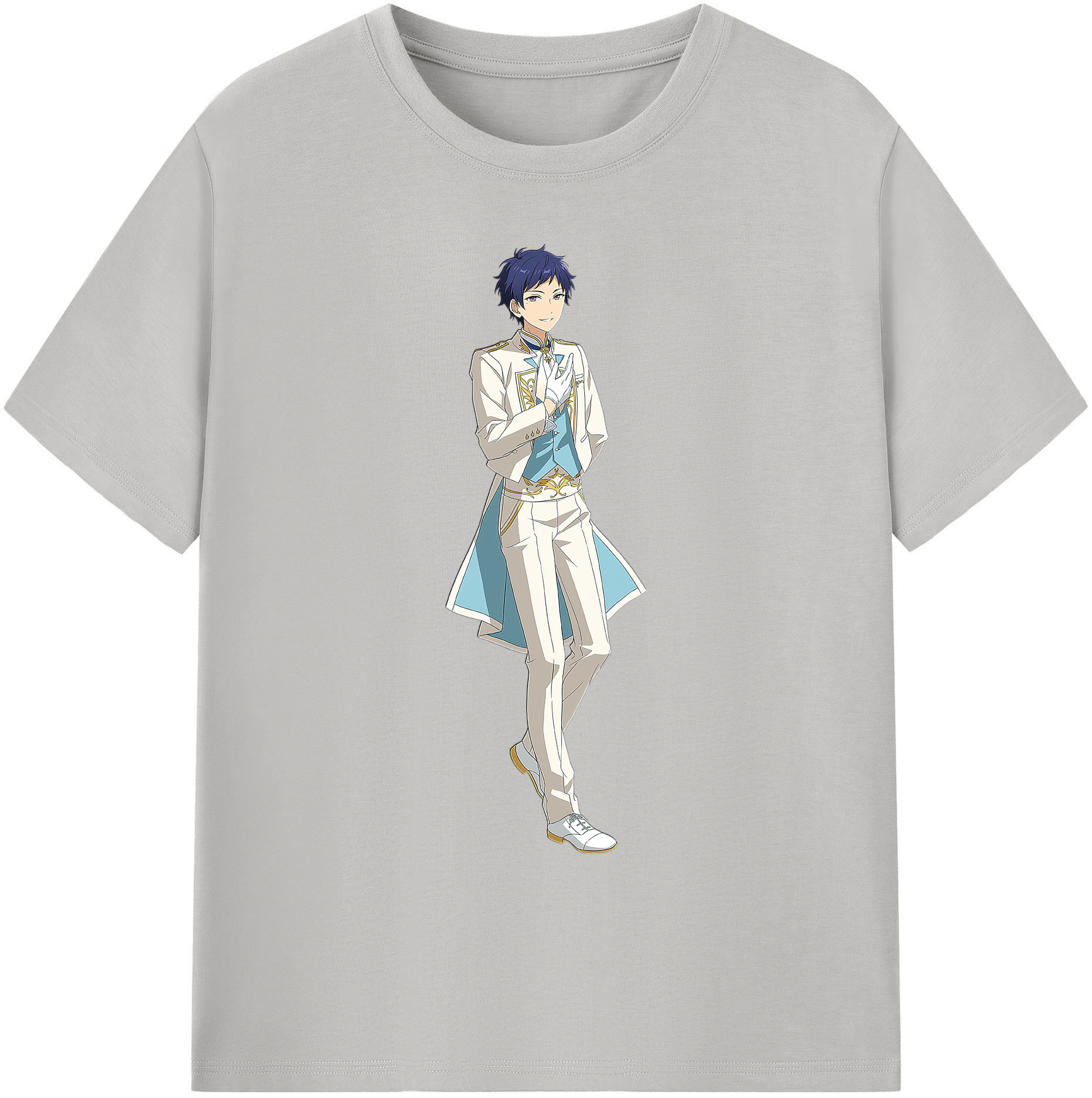 （画像用） あんさんぶるスターズ! Ensemble Stars 綿100％ メンズ半袖Tシャツ｜肌触りやわらか＆通気性