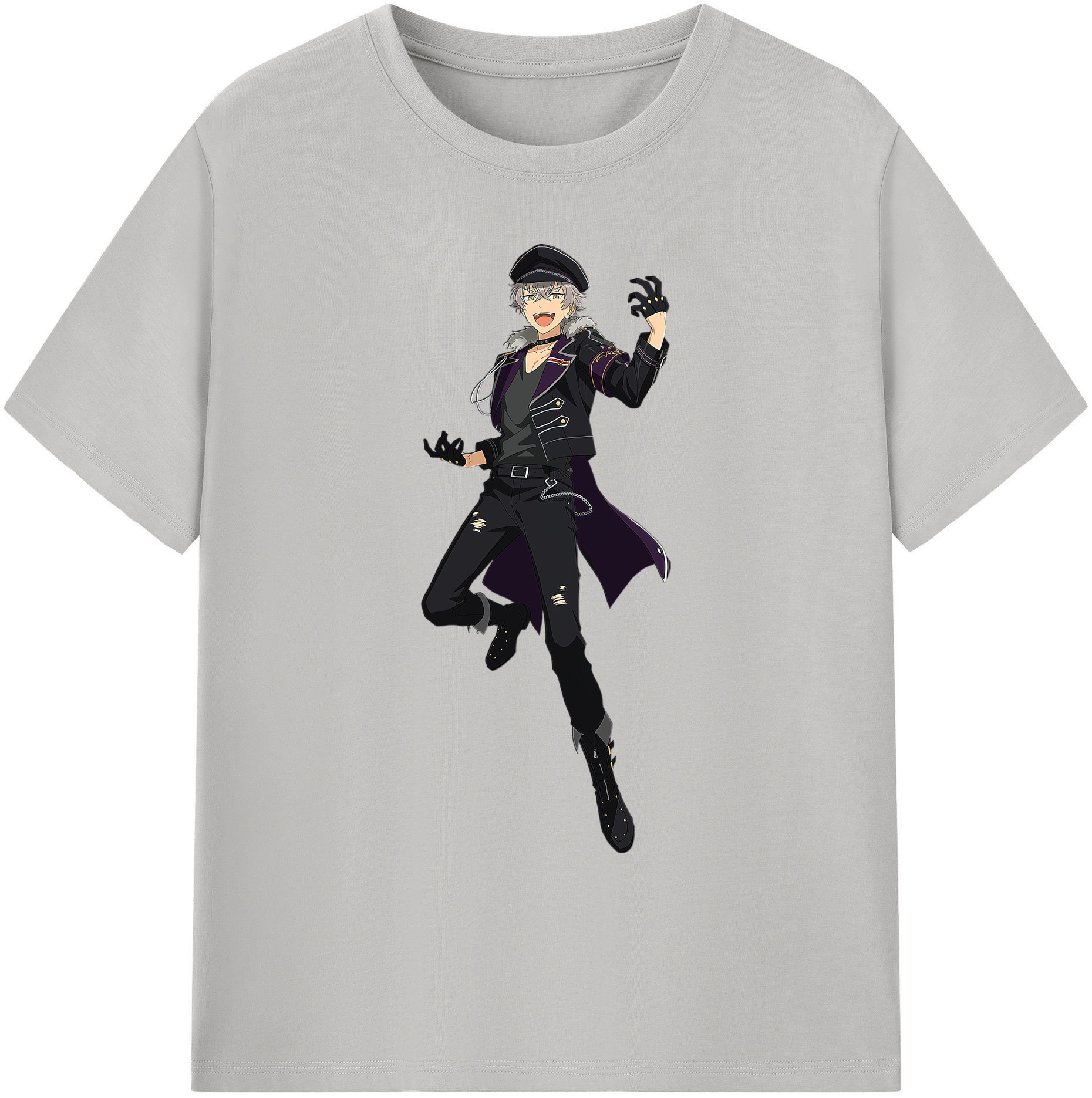 （画像用） あんさんぶるスターズ! Ensemble Stars 綿100％ メンズ半袖Tシャツ｜肌触りやわらか＆通気性
