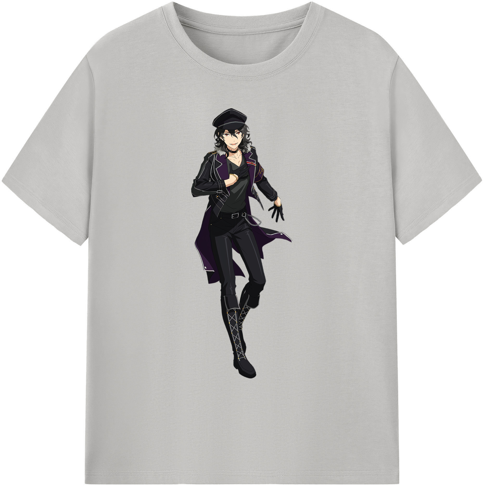 （画像用） あんさんぶるスターズ! Ensemble Stars 綿100％ メンズ半袖Tシャツ｜肌触りやわらか＆通気性