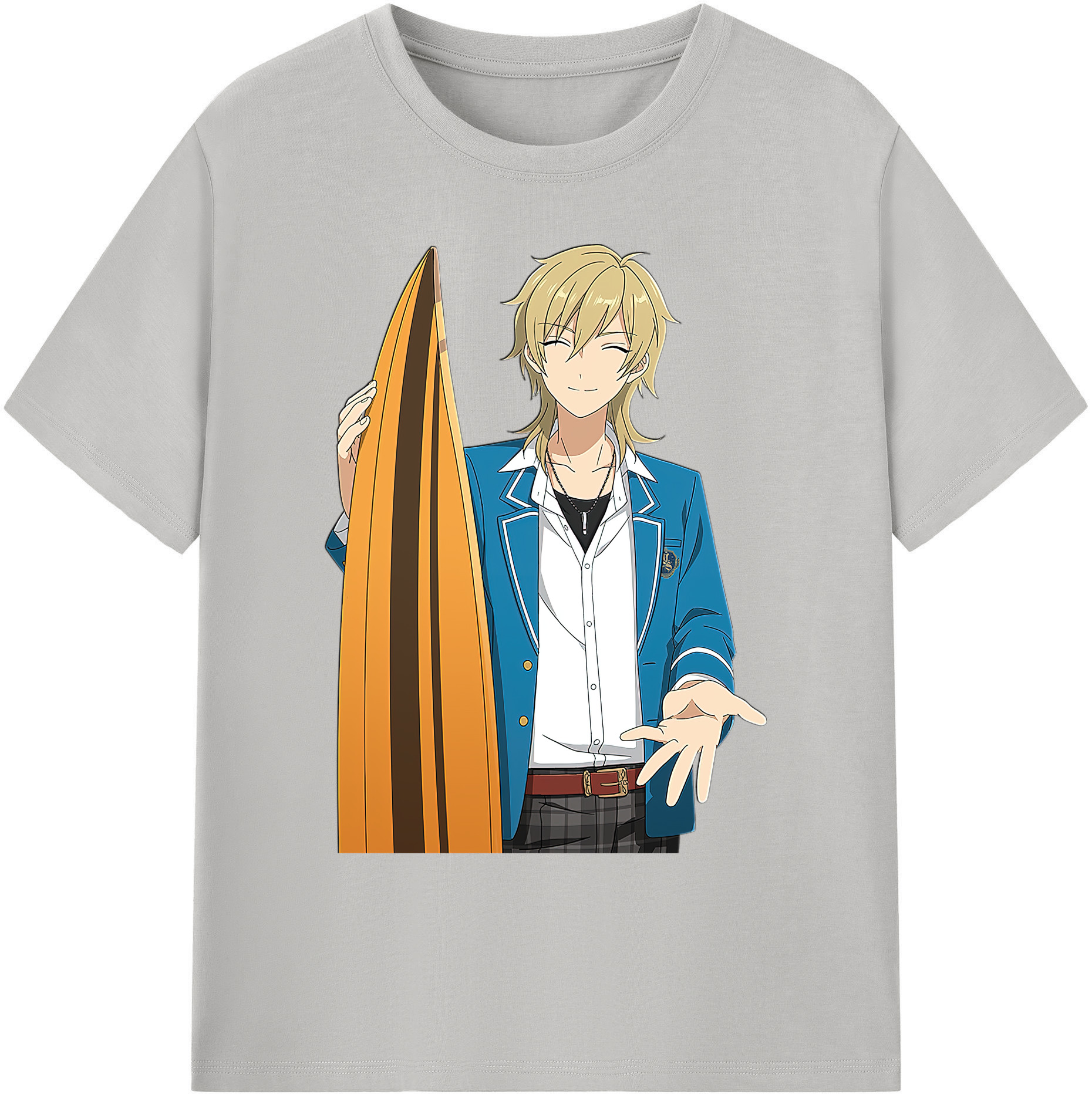 （画像用） あんさんぶるスターズ! Ensemble Stars 綿100％ メンズ半袖Tシャツ｜肌触りやわらか＆通気性