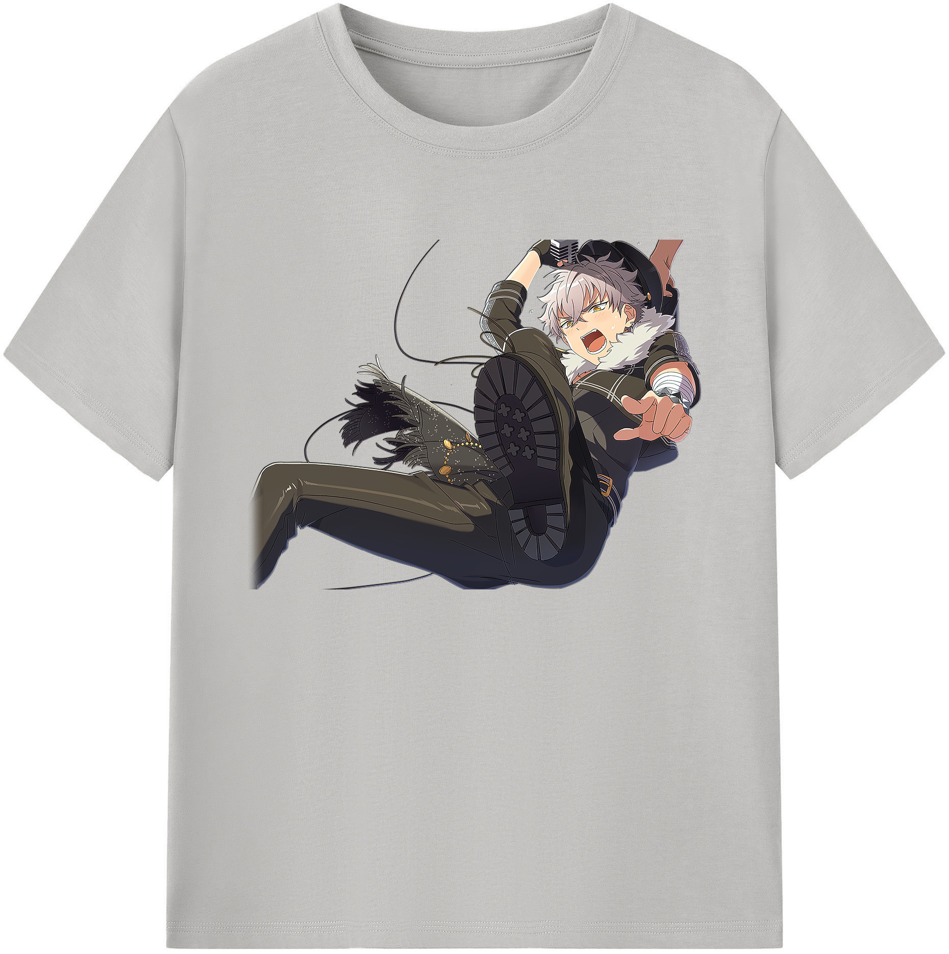 （画像用） あんさんぶるスターズ! Ensemble Stars 綿100％ メンズ半袖Tシャツ｜肌触りやわらか＆通気性