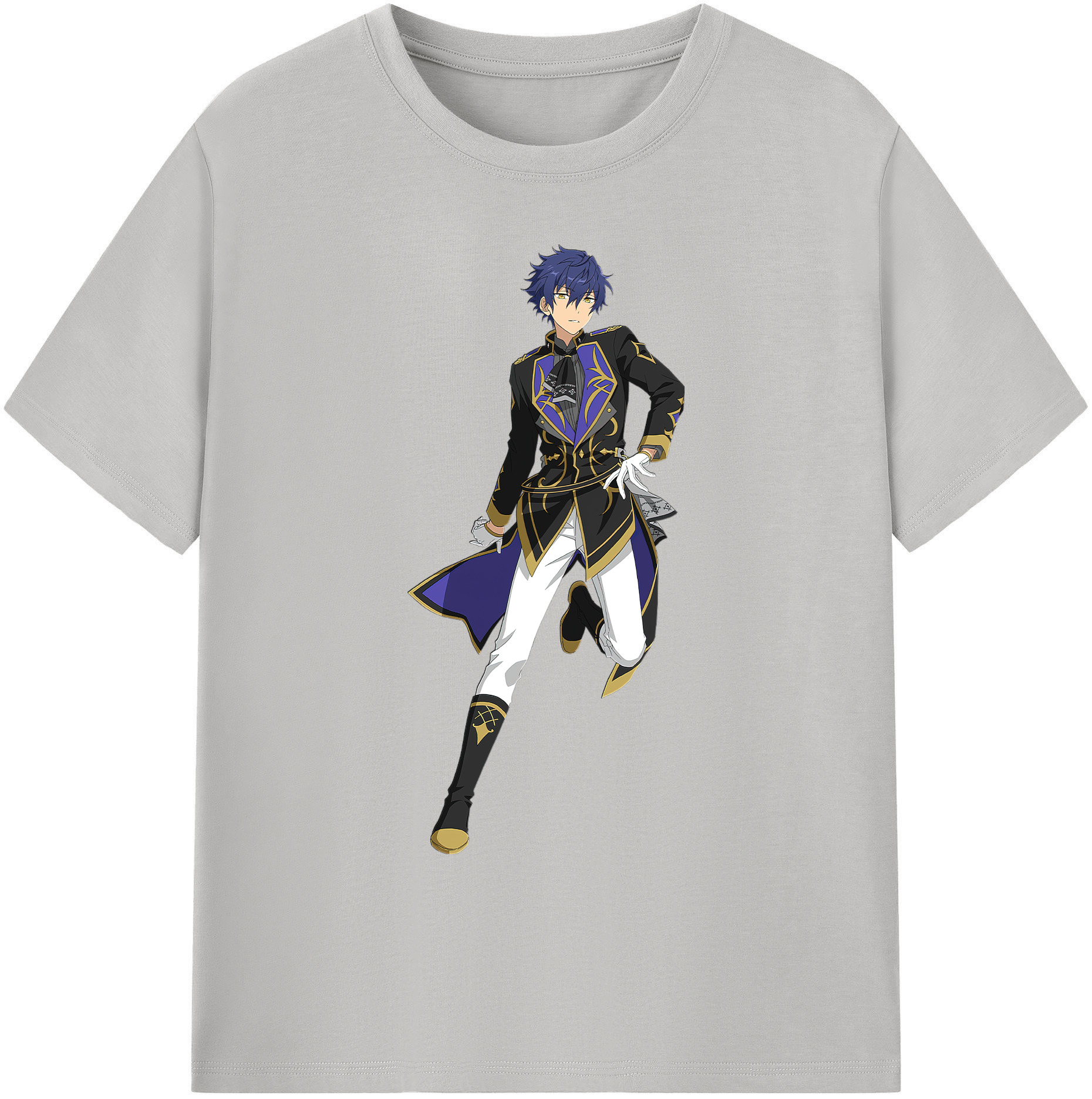 （画像用） あんさんぶるスターズ! Ensemble Stars 綿100％ メンズ半袖Tシャツ｜肌触りやわらか＆通気性