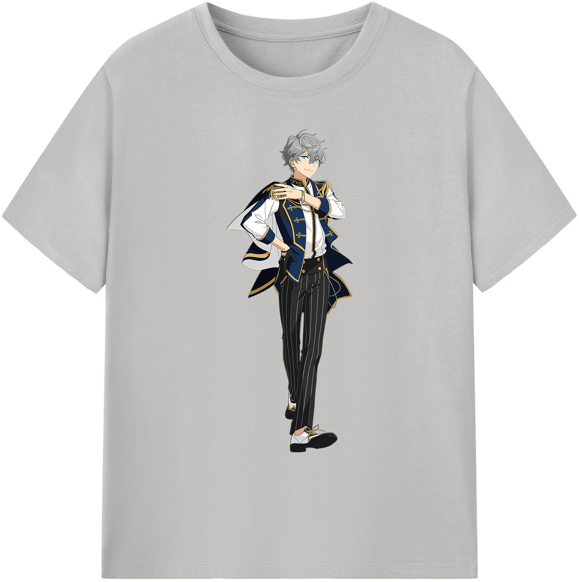 （画像用） あんさんぶるスターズ! Ensemble Stars 綿100％ メンズ半袖Tシャツ｜肌触りやわらか＆通気性