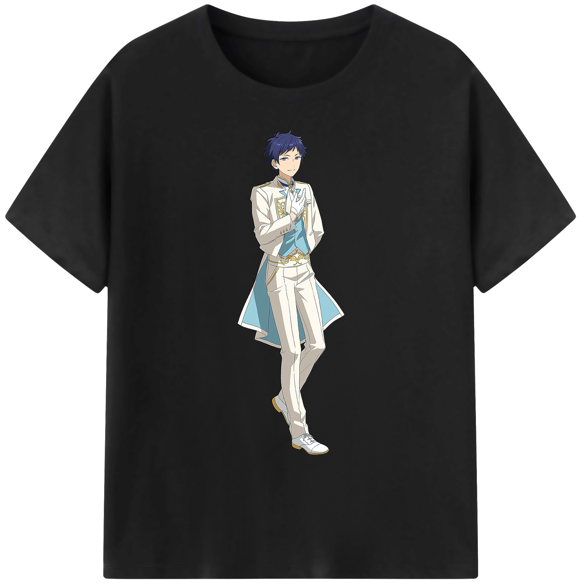 （画像用） あんさんぶるスターズ! Ensemble Stars 綿100％ メンズ半袖Tシャツ｜肌触りやわらか＆通気性
