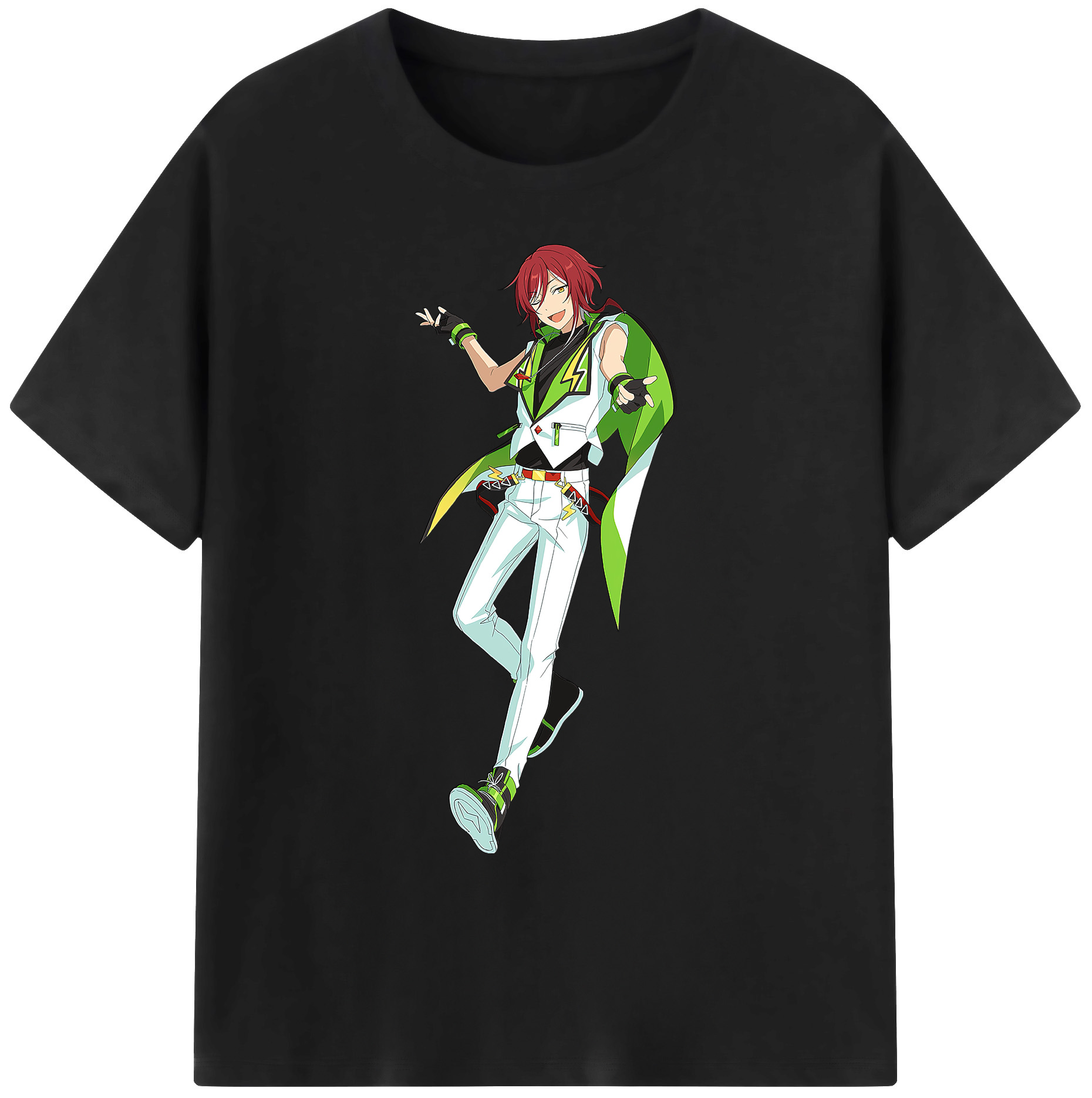 （画像用） あんさんぶるスターズ! Ensemble Stars 綿100％ メンズ半袖Tシャツ｜肌触りやわらか＆通気性
