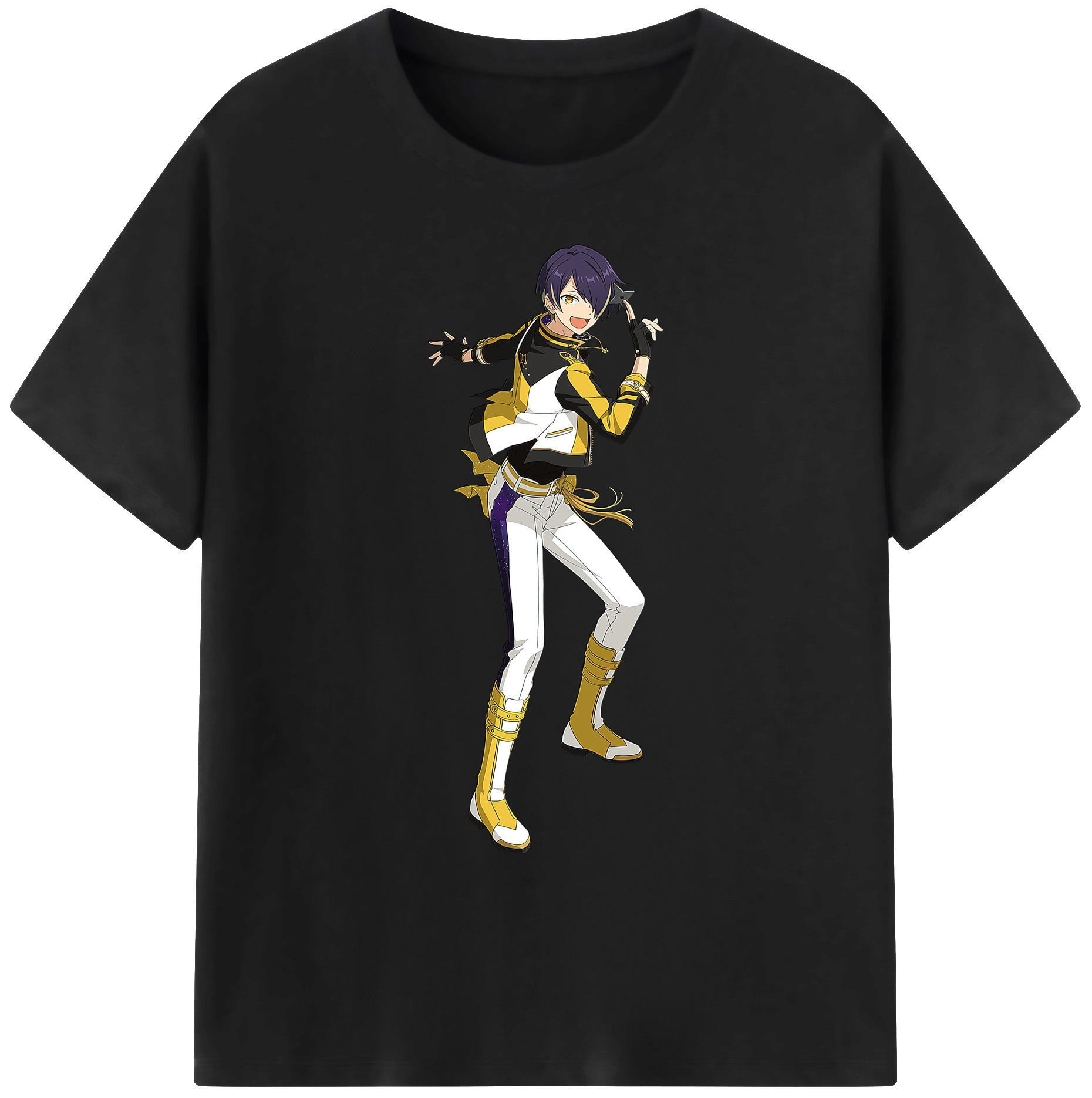 （画像用） あんさんぶるスターズ! Ensemble Stars 綿100％ メンズ半袖Tシャツ｜肌触りやわらか＆通気性