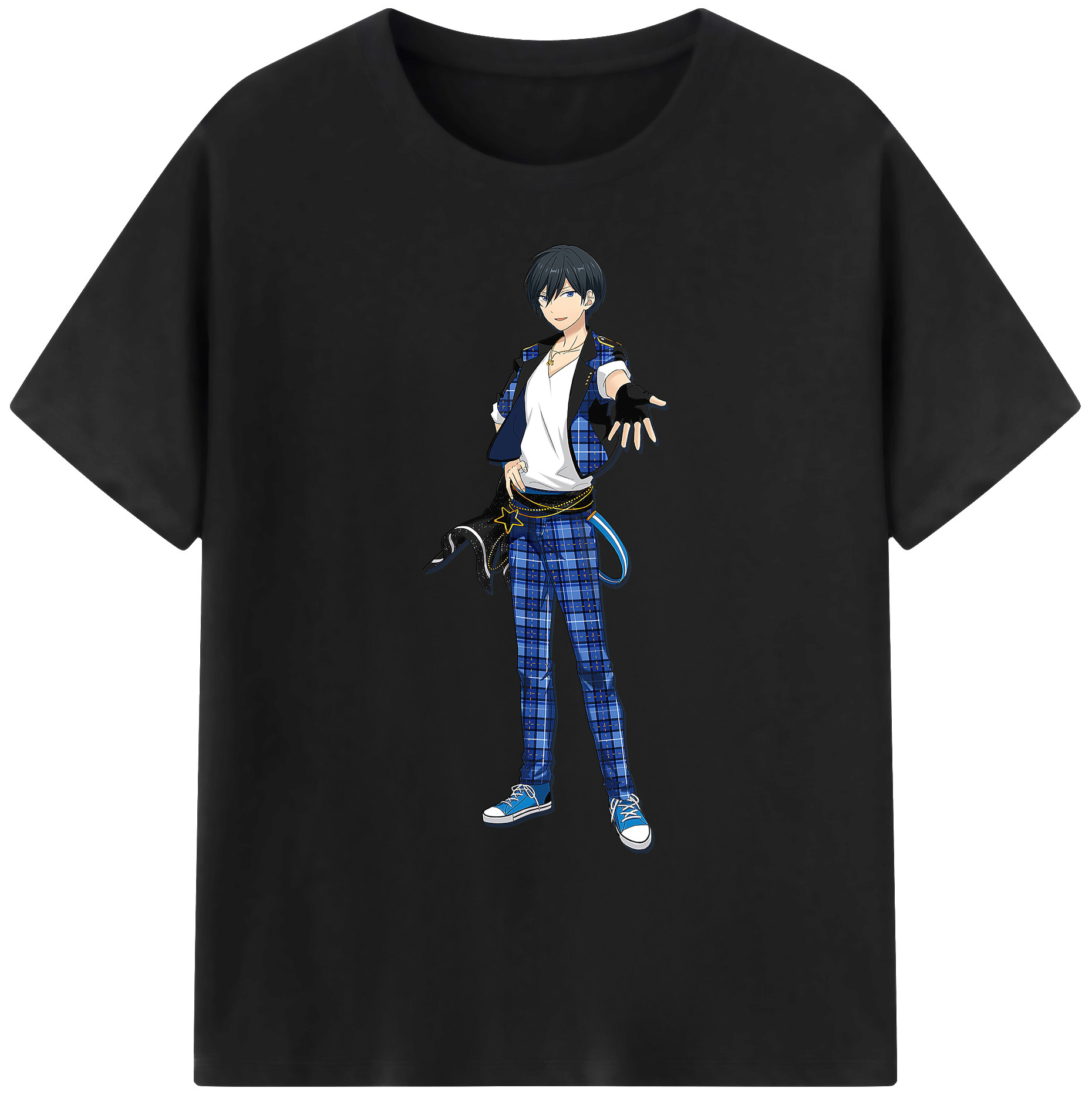 （画像用） あんさんぶるスターズ! Ensemble Stars 綿100％ メンズ半袖Tシャツ｜肌触りやわらか＆通気性