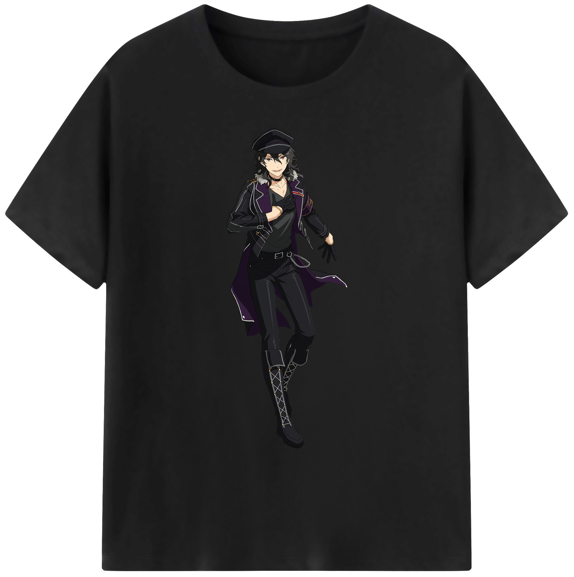 （画像用） あんさんぶるスターズ! Ensemble Stars 綿100％ メンズ半袖Tシャツ｜肌触りやわらか＆通気性