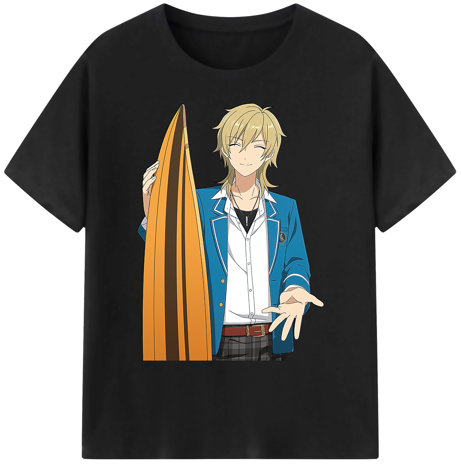 （画像用） あんさんぶるスターズ! Ensemble Stars 綿100％ メンズ半袖Tシャツ｜肌触りやわらか＆通気性