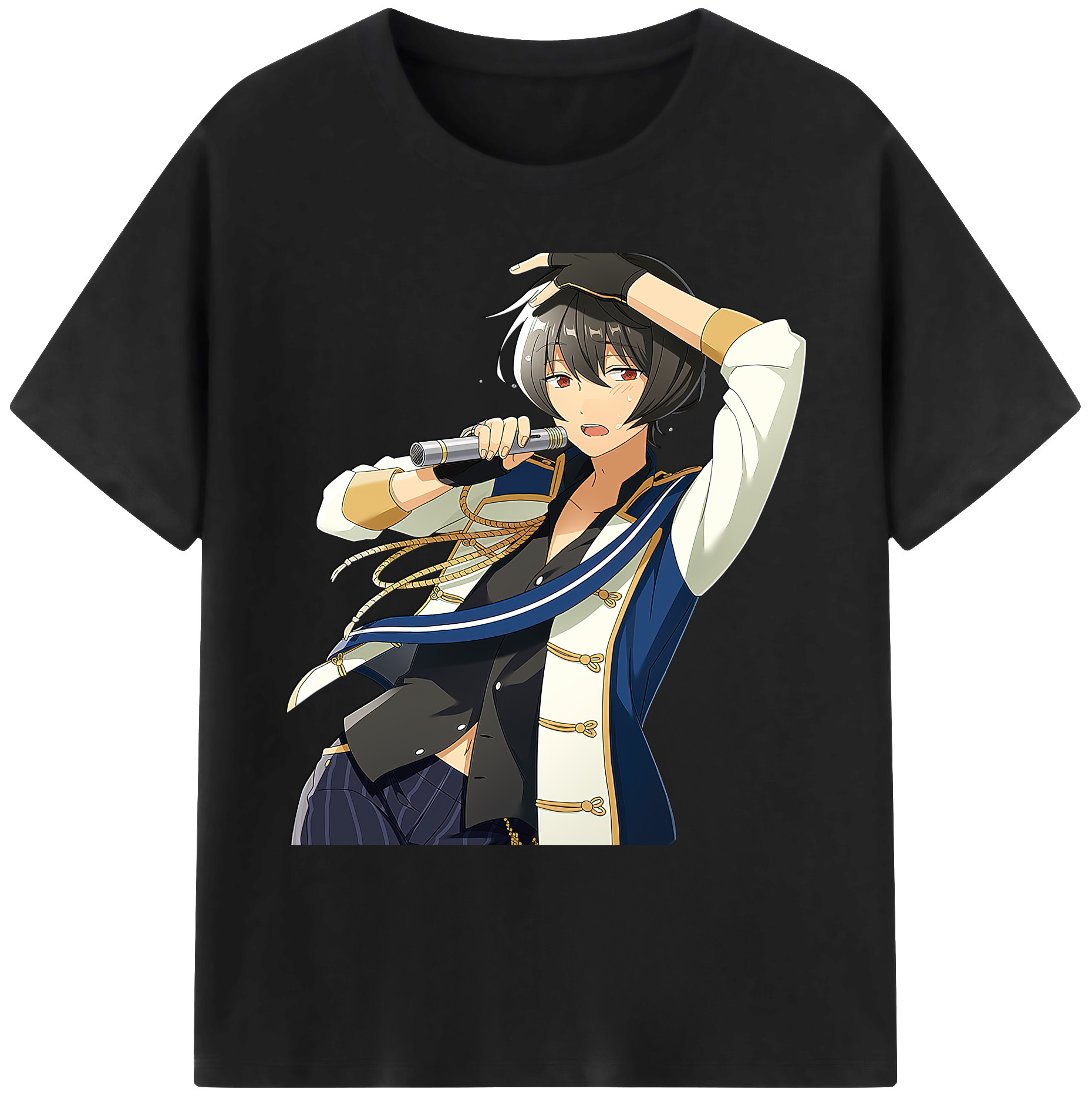 （画像用） あんさんぶるスターズ! Ensemble Stars 綿100％ メンズ半袖Tシャツ｜肌触りやわらか＆通気性