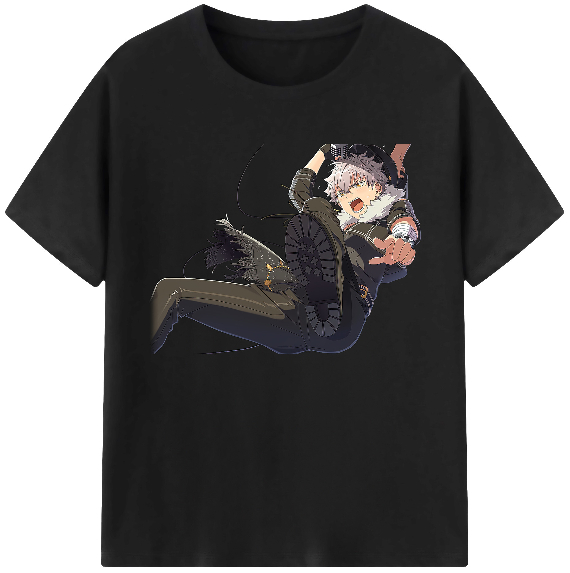 （画像用） あんさんぶるスターズ! Ensemble Stars 綿100％ メンズ半袖Tシャツ｜肌触りやわらか＆通気性