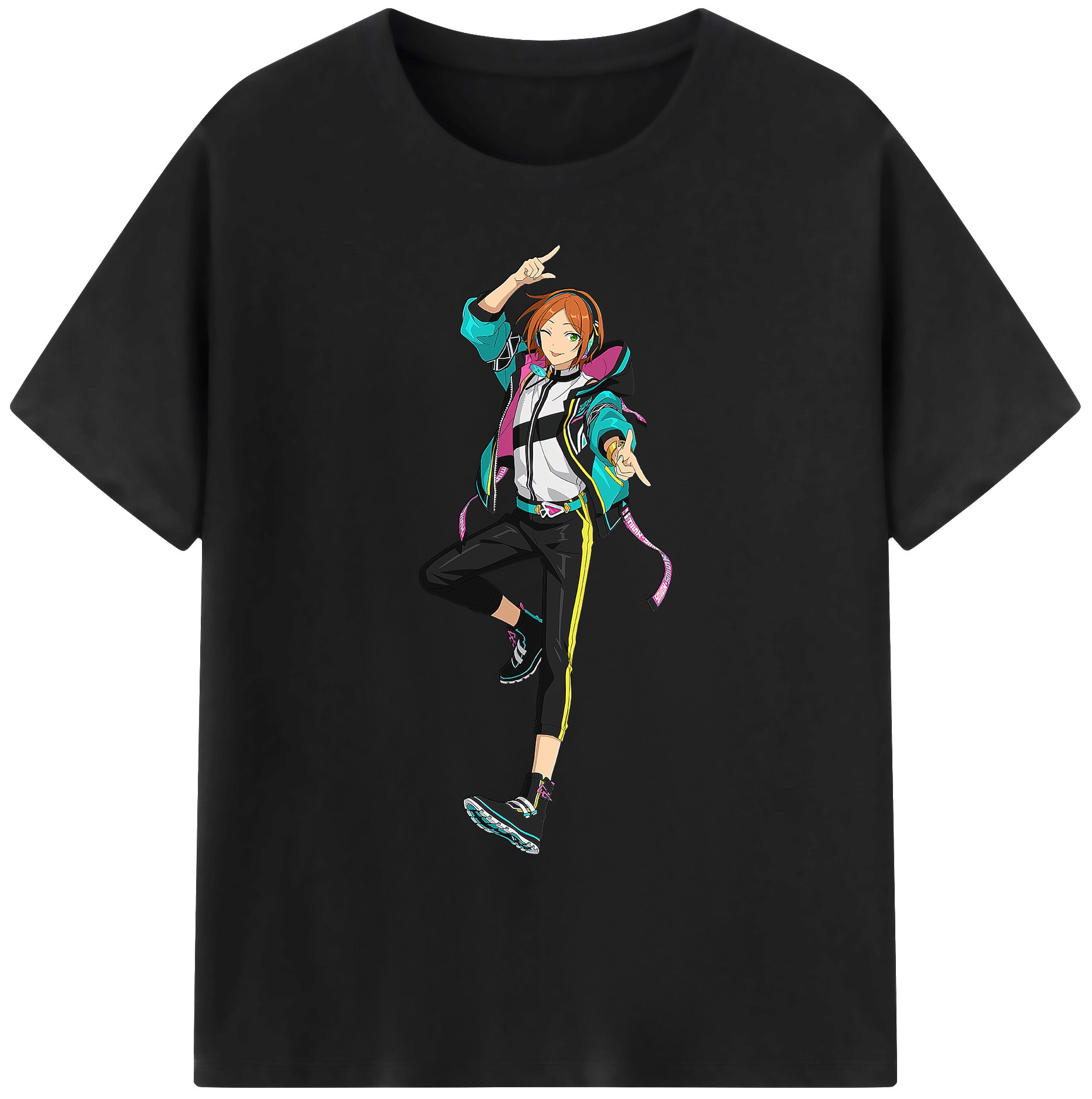 （画像用） あんさんぶるスターズ! Ensemble Stars 綿100％ メンズ半袖Tシャツ｜肌触りやわらか＆通気性