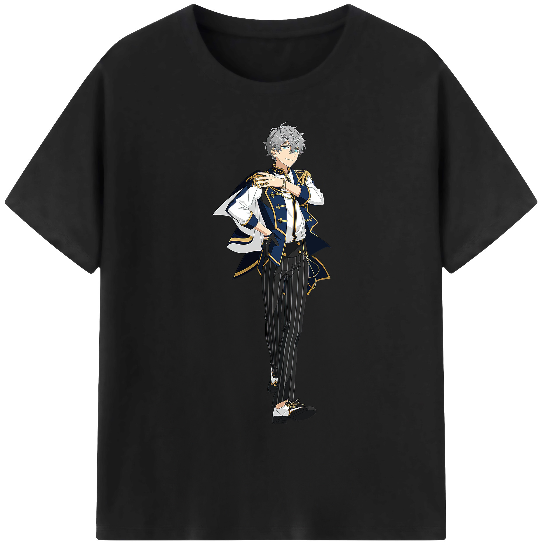 （画像用） あんさんぶるスターズ! Ensemble Stars 綿100％ メンズ半袖Tシャツ｜肌触りやわらか＆通気性