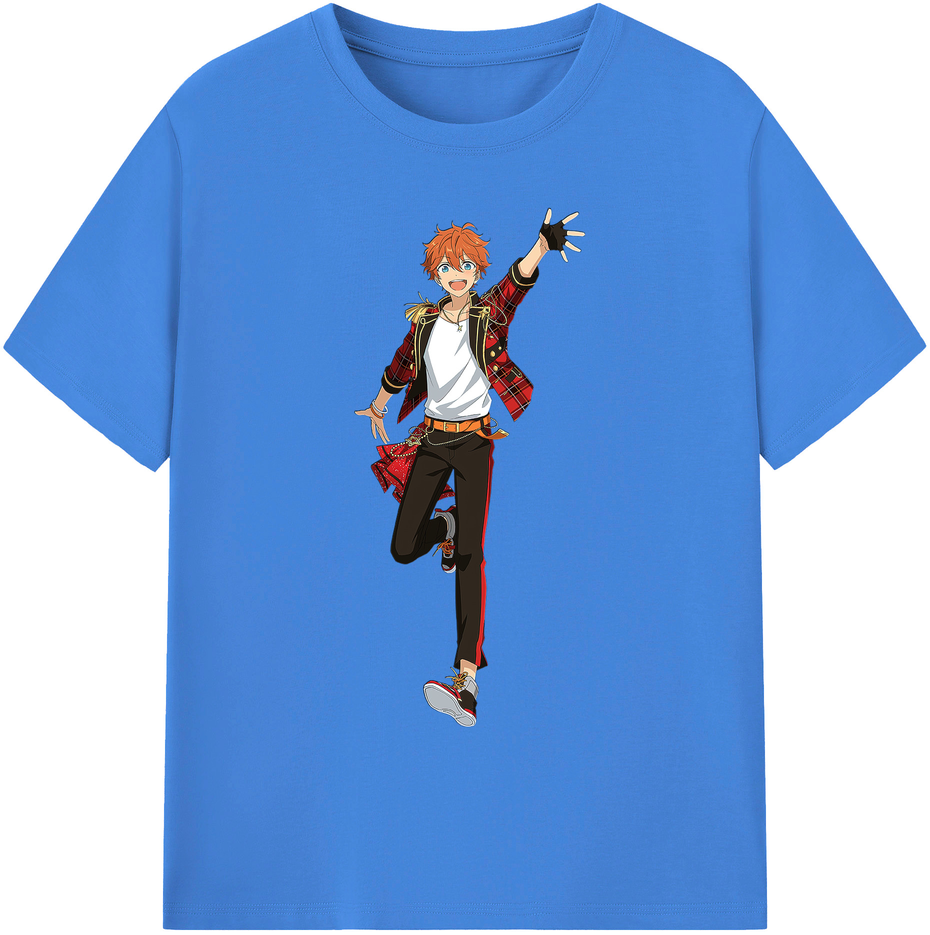 （画像用） あんさんぶるスターズ! Ensemble Stars 綿100％ メンズ半袖Tシャツ｜肌触りやわらか＆通気性