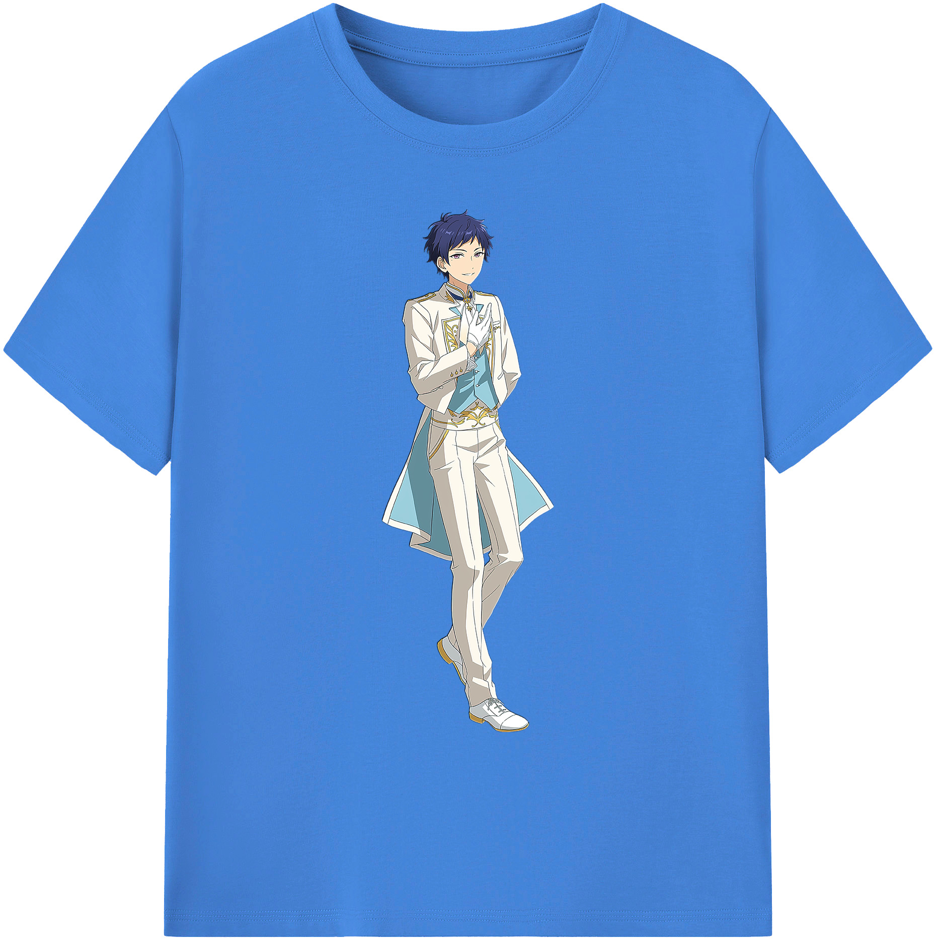 （画像用） あんさんぶるスターズ! Ensemble Stars 綿100％ メンズ半袖Tシャツ｜肌触りやわらか＆通気性