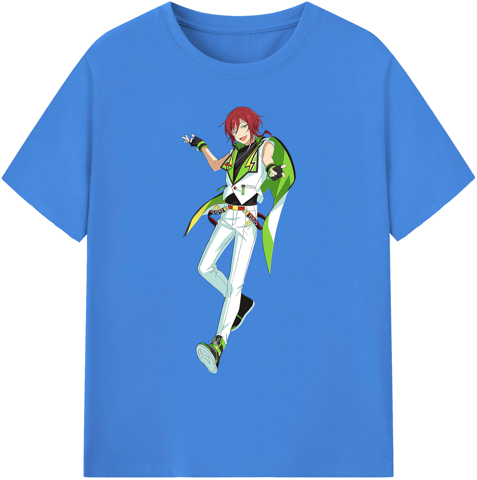 （画像用） あんさんぶるスターズ! Ensemble Stars 綿100％ メンズ半袖Tシャツ｜肌触りやわらか＆通気性