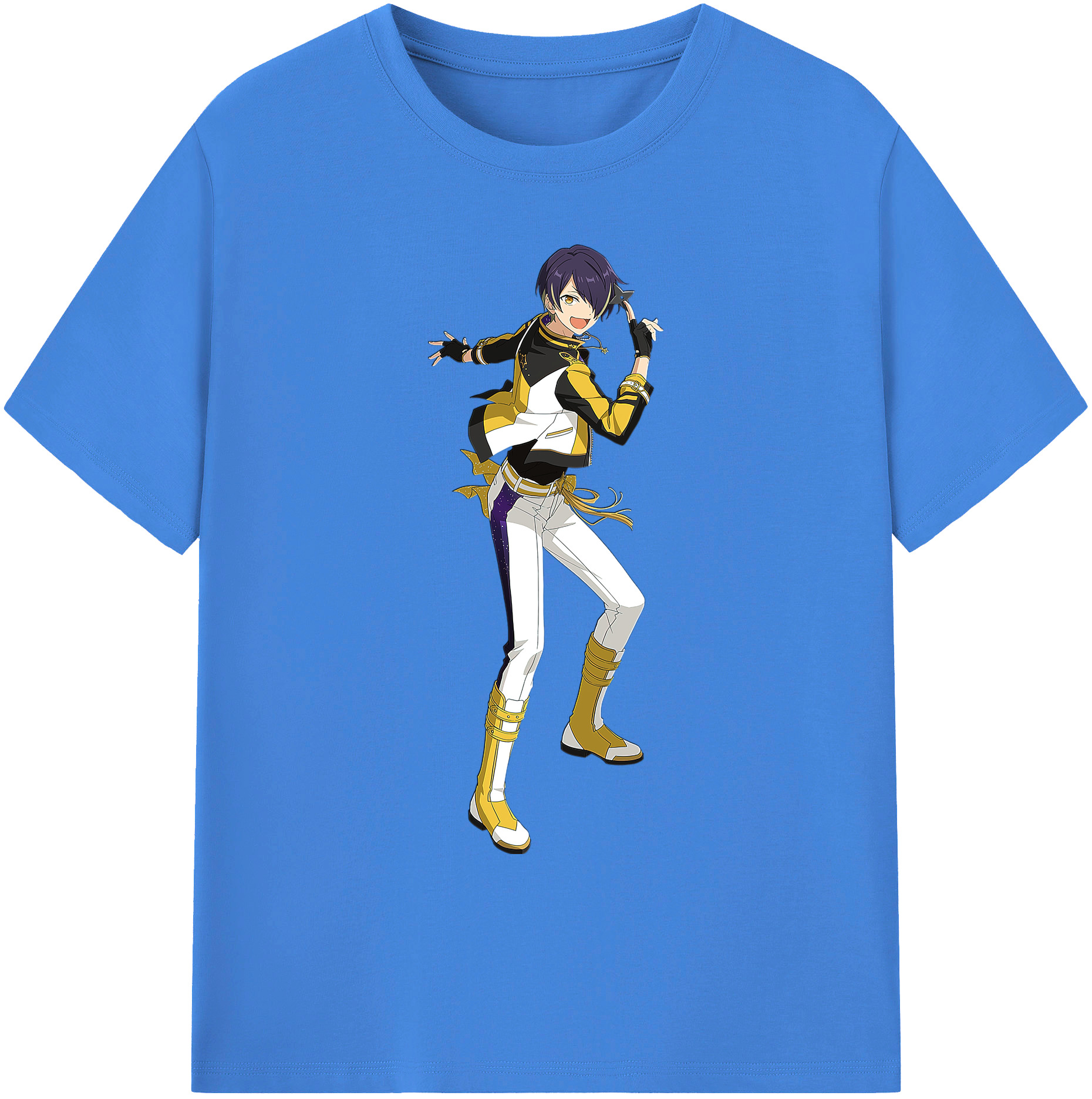 （画像用） あんさんぶるスターズ! Ensemble Stars 綿100％ メンズ半袖Tシャツ｜肌触りやわらか＆通気性