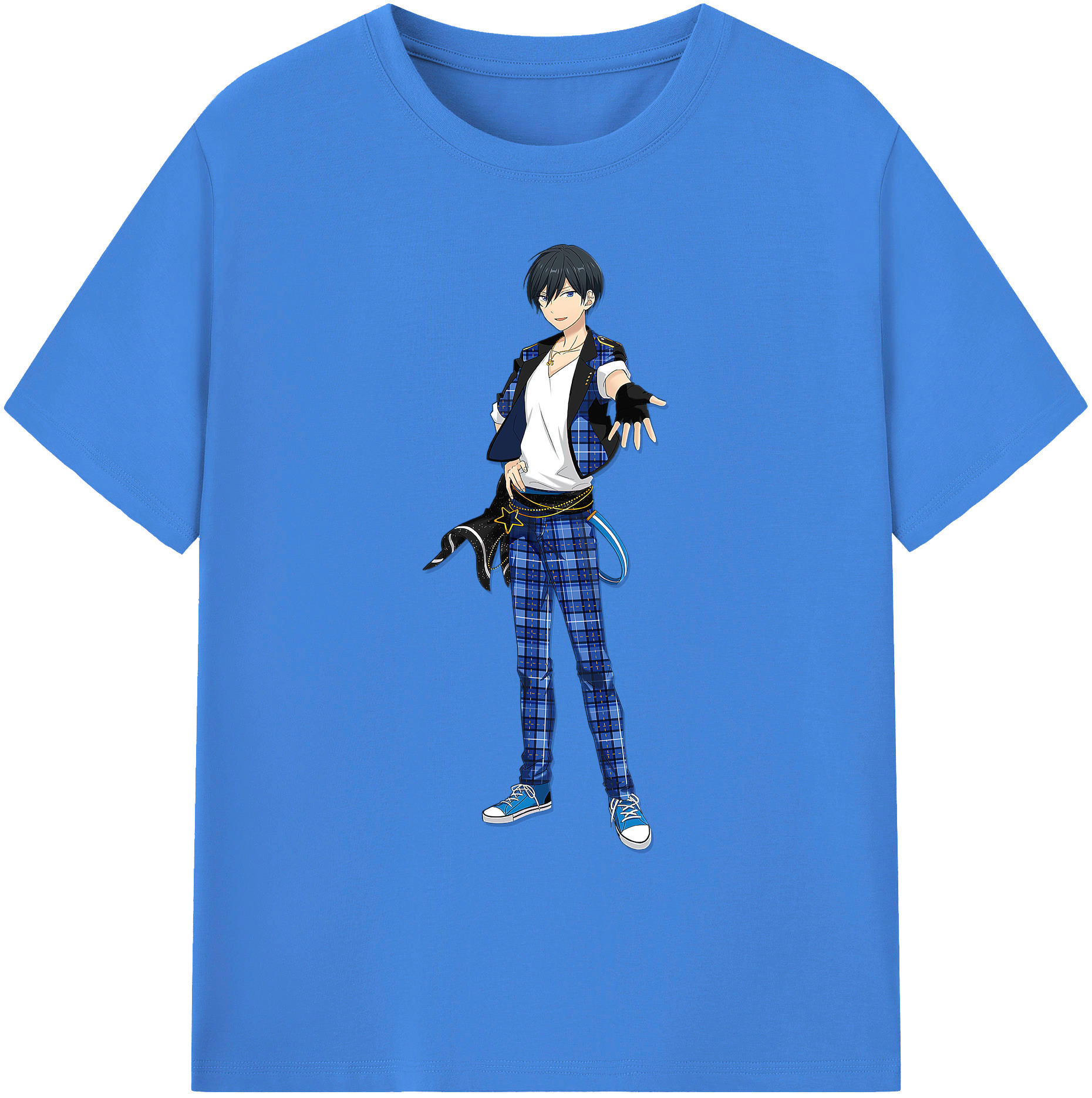 （画像用） あんさんぶるスターズ! Ensemble Stars 綿100％ メンズ半袖Tシャツ｜肌触りやわらか＆通気性
