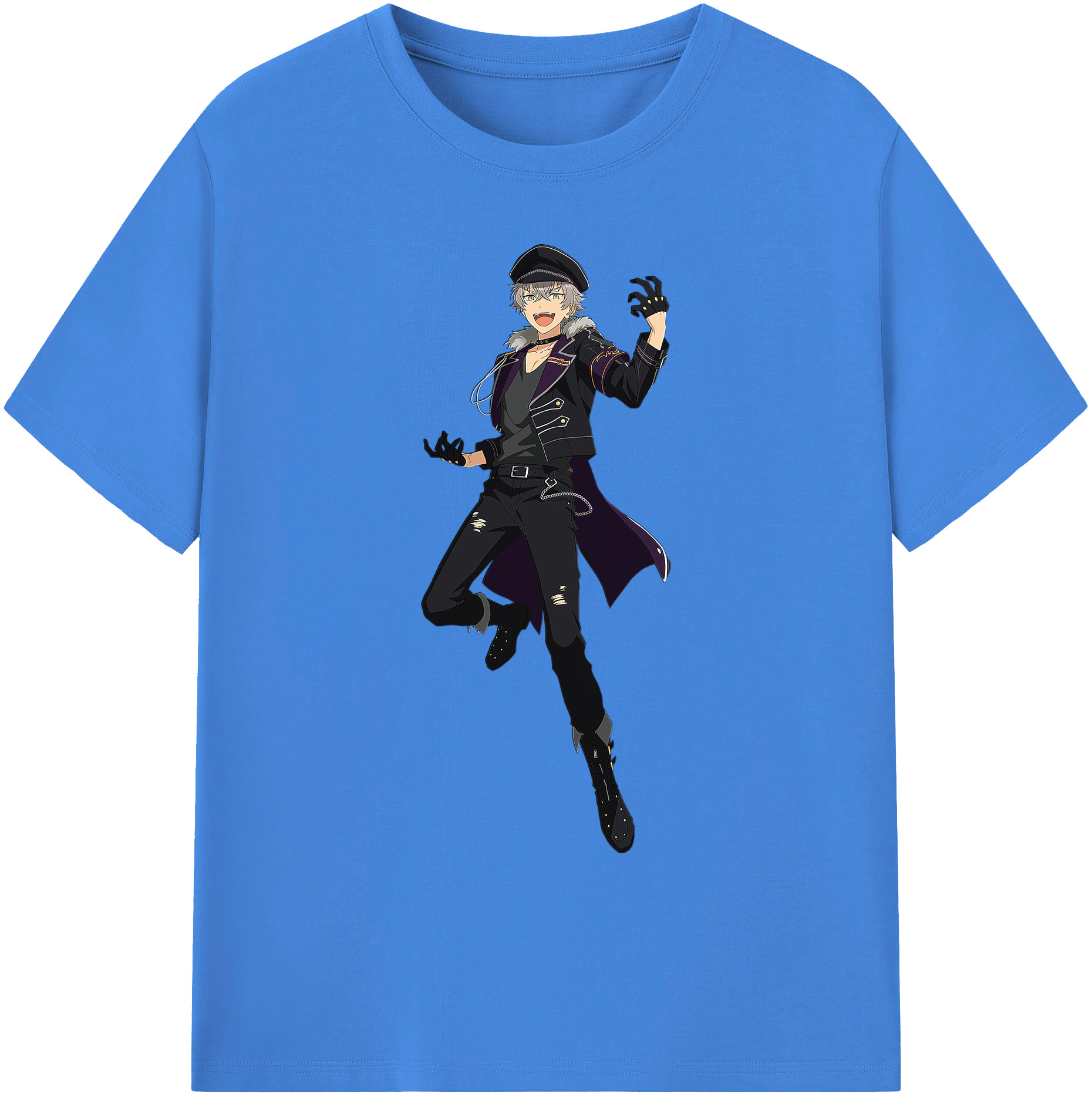 （画像用） あんさんぶるスターズ! Ensemble Stars 綿100％ メンズ半袖Tシャツ｜肌触りやわらか＆通気性