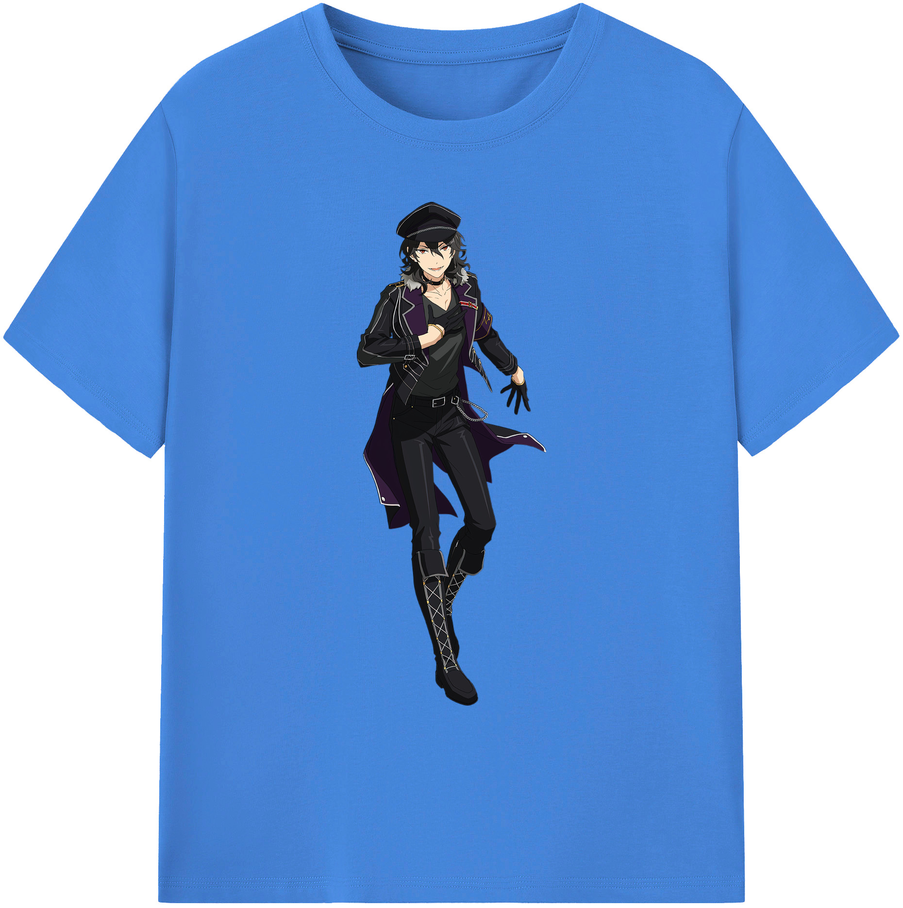 （画像用） あんさんぶるスターズ! Ensemble Stars 綿100％ メンズ半袖Tシャツ｜肌触りやわらか＆通気性