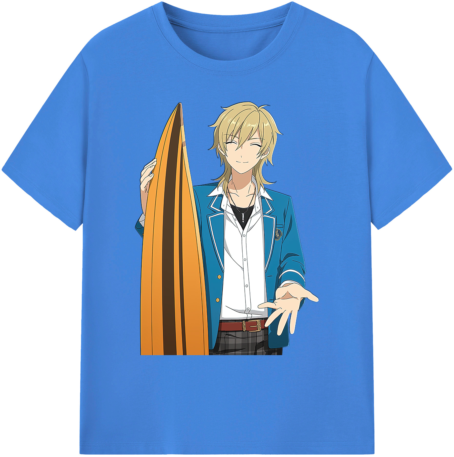 （画像用） あんさんぶるスターズ! Ensemble Stars 綿100％ メンズ半袖Tシャツ｜肌触りやわらか＆通気性